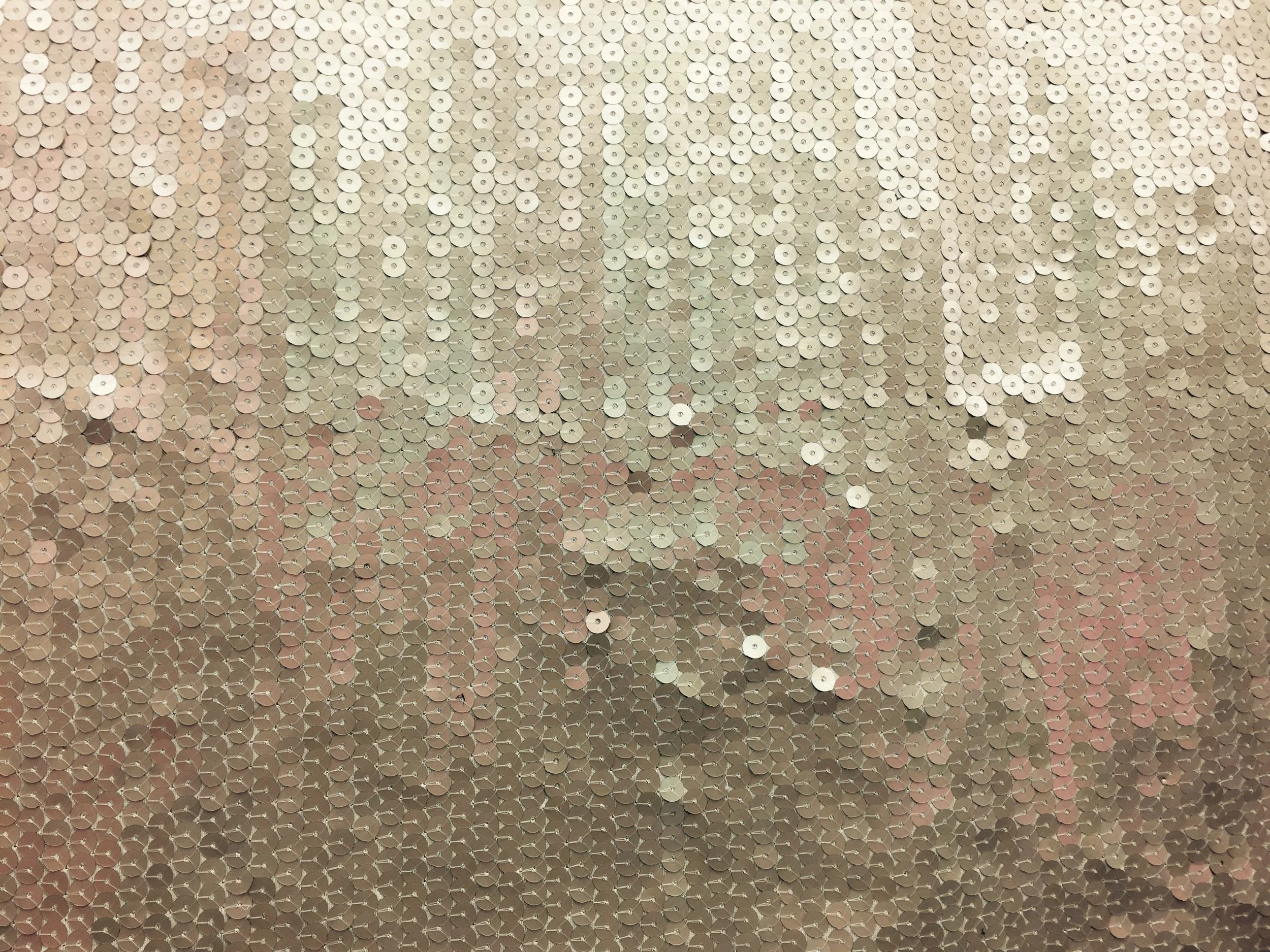 Golden Matte Sequin on Spandex, 60" inch, sold by the yard