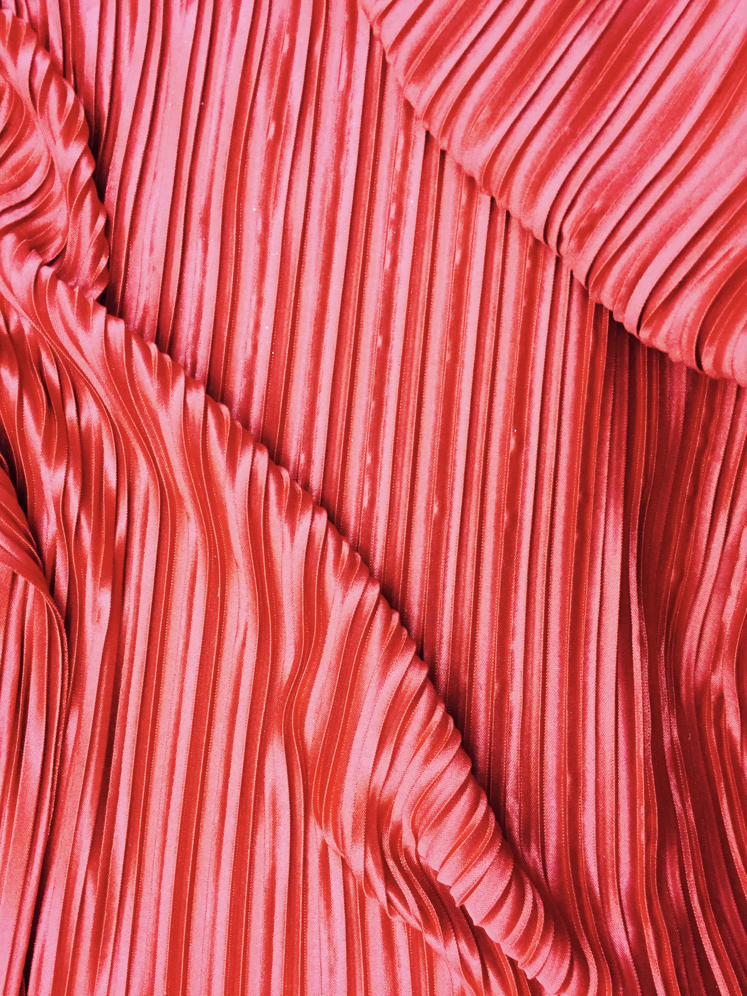 Ruby Red Satin Stretch Plead, 54" inch, sold by the yard