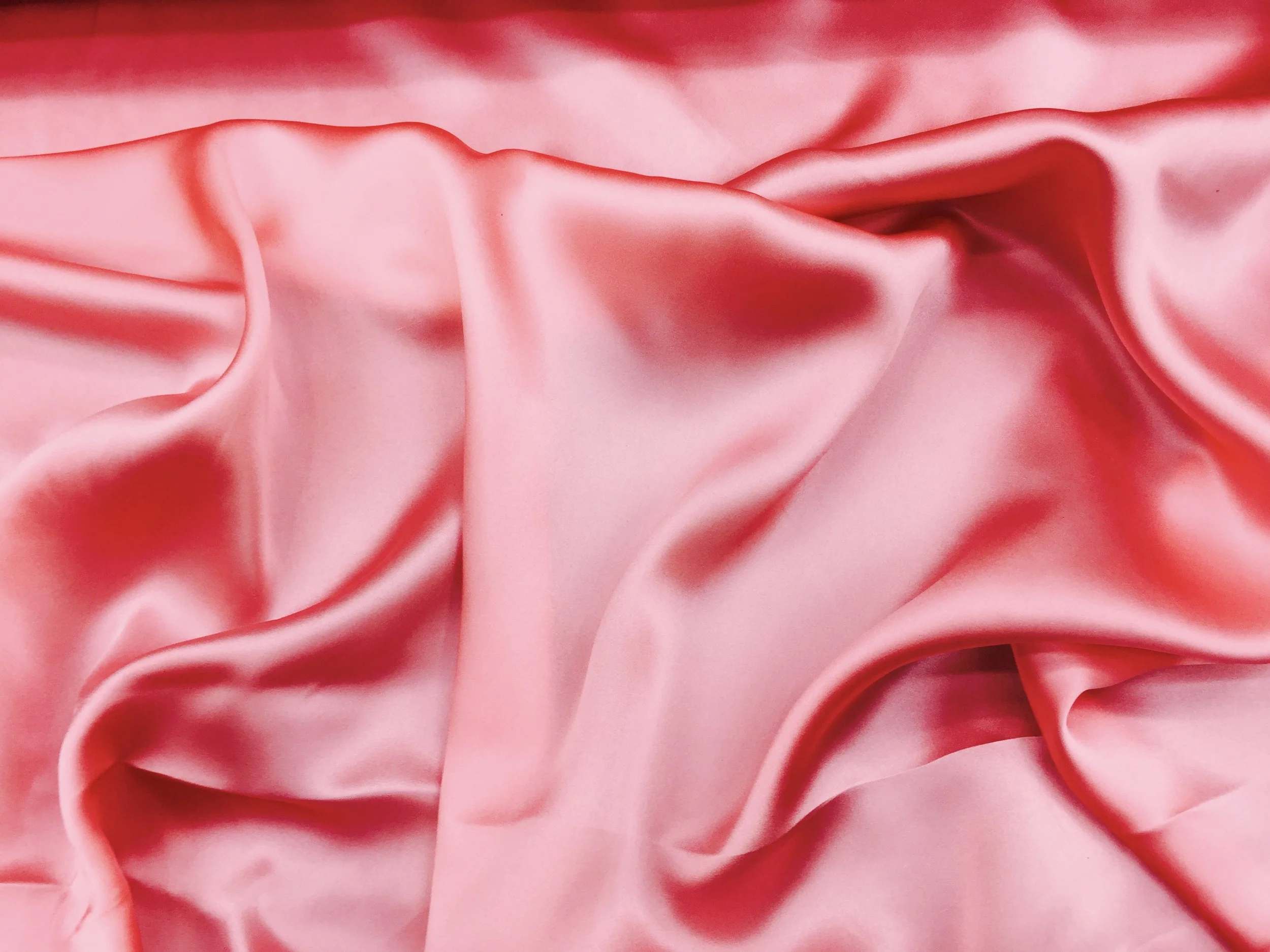 Bubblegum Pink Charmeuse Satin Silk, 45" inch, sold by the yard