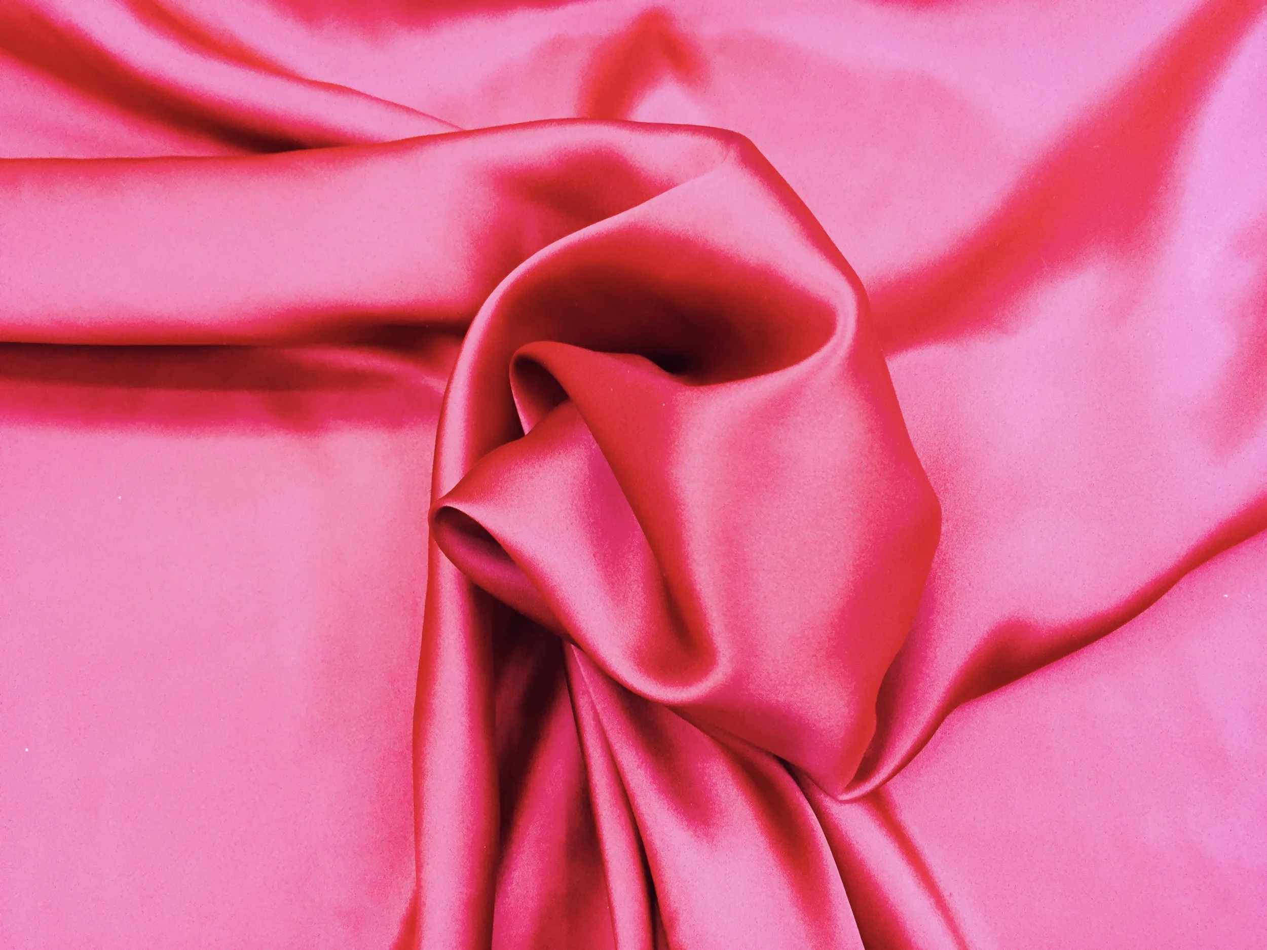 Party Pink Charmeuse Satin Silk, 45" inch, sold by the yard