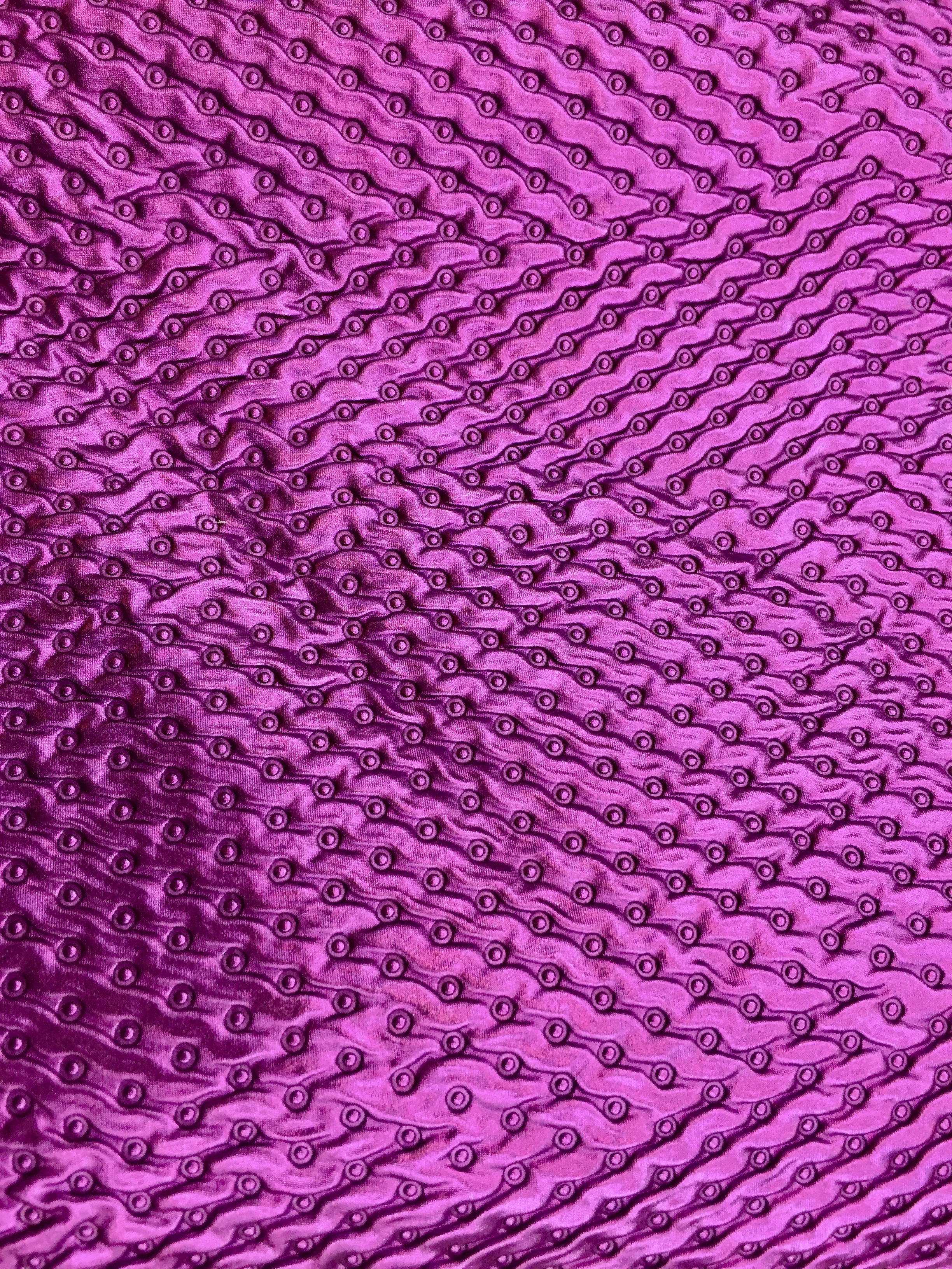 Fancy Purple Crinkle Stretch Foil Fabric with Lining, 60" inch width, sold by the yard