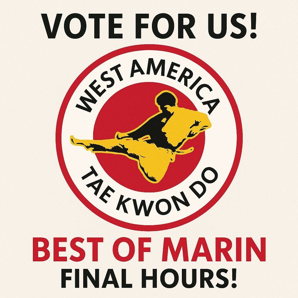 We hope everyone had a wonderful Thanksgiving week!

As we wrap up this special holiday weekend, we want to say how grateful we are for our amazing West America families.

Today is the last day to vote for Best Martial Arts Studio in the Best of Mari