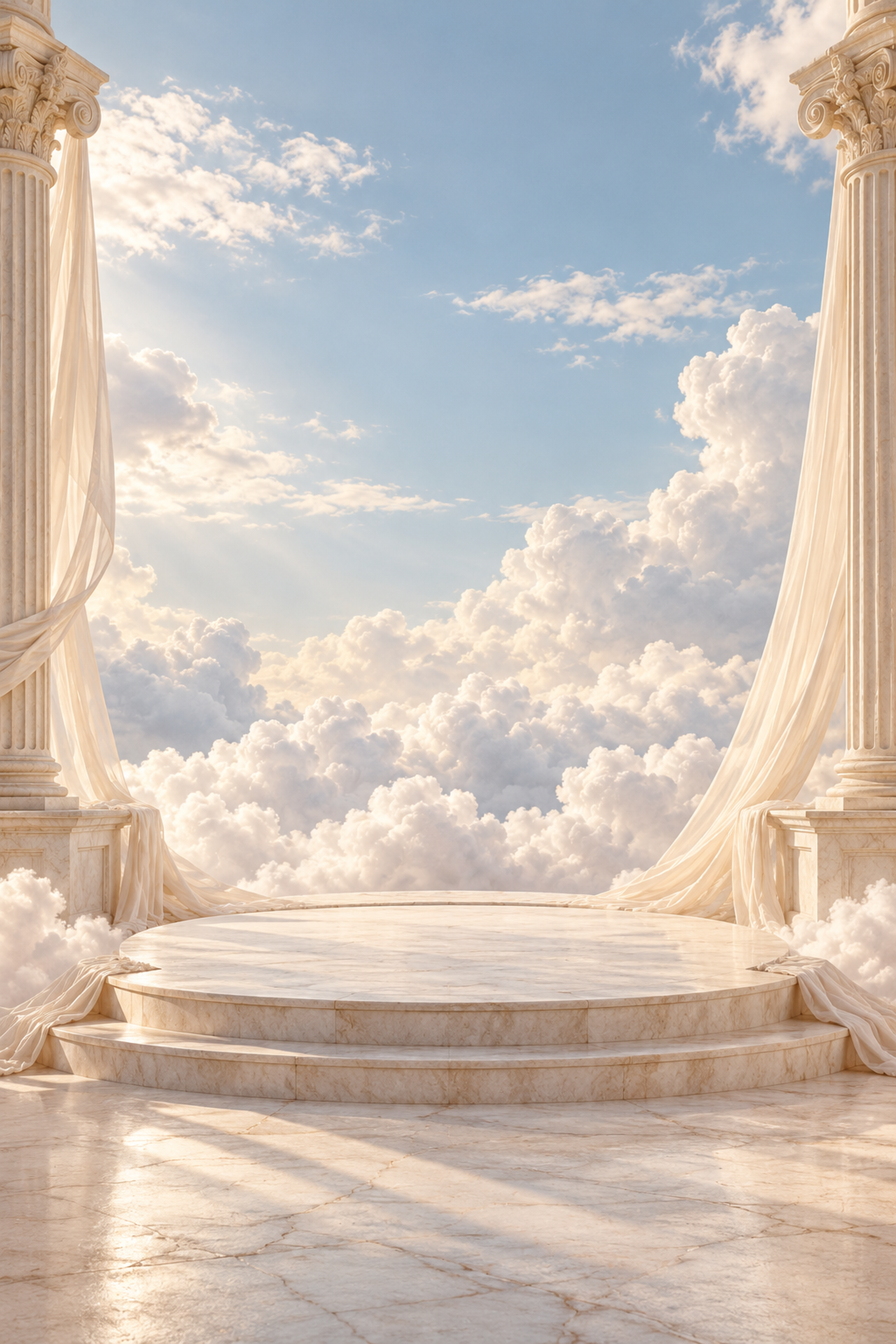 Ivory Marble Terrace with Clouds and Columns.png