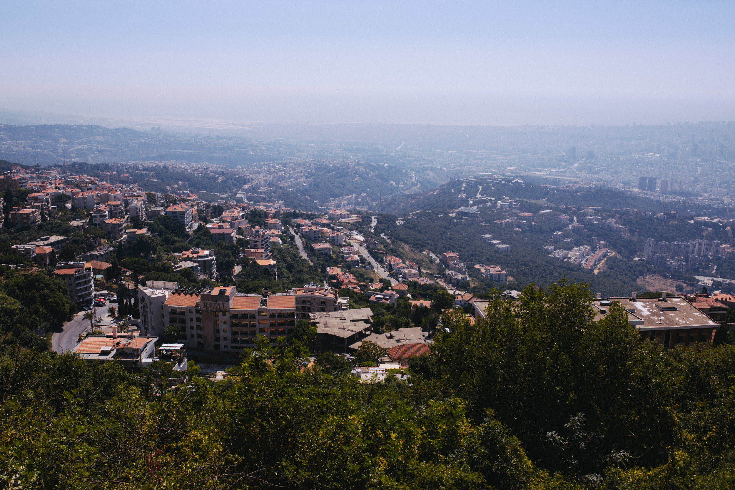 The view from the hills above Beirut.