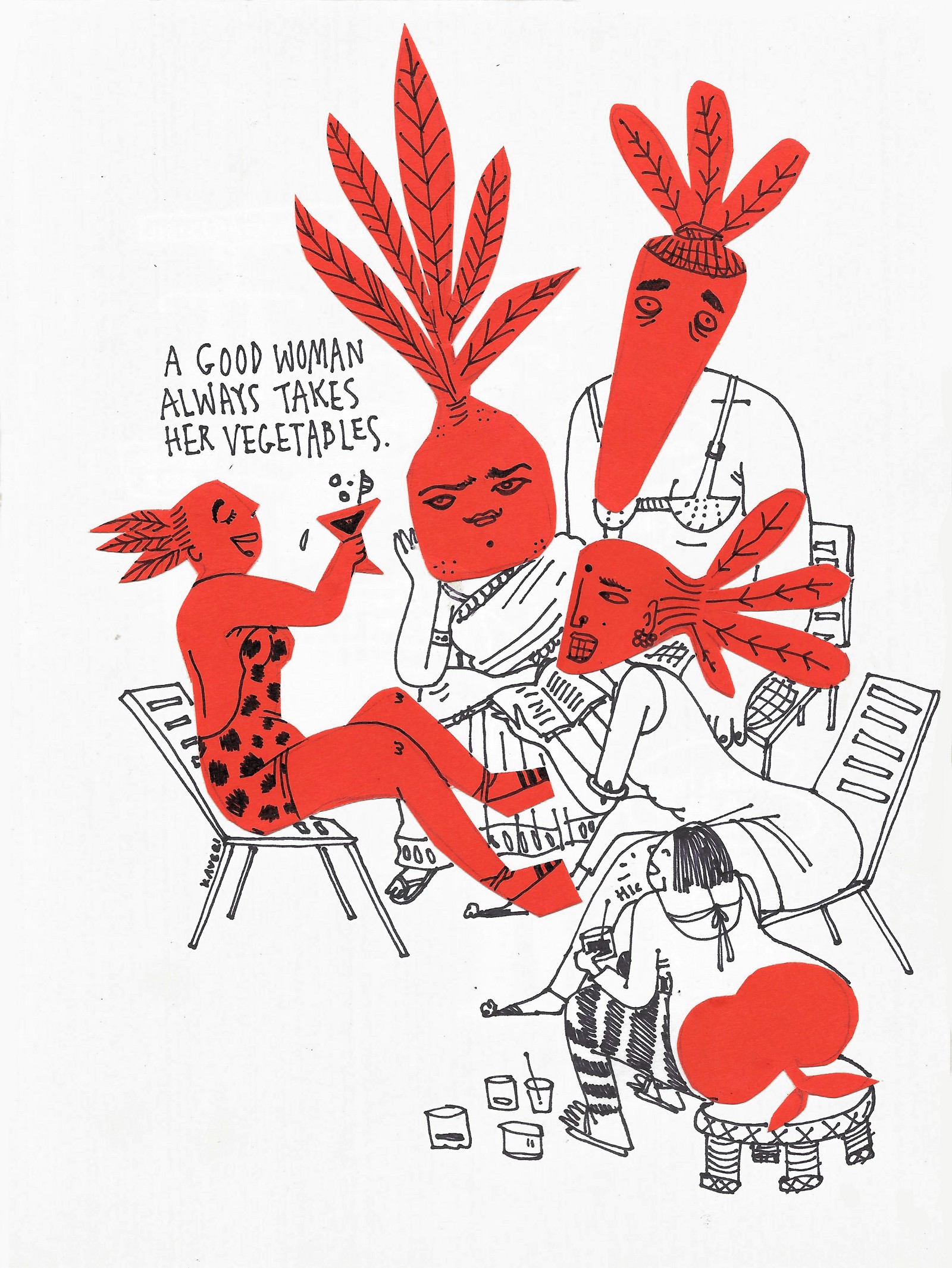 Kaveri Gopalakrishnan's Misfits is a series of standalone short comics offering a humorous insight into the societal expectations that are placed on women’s bodies and appearances.