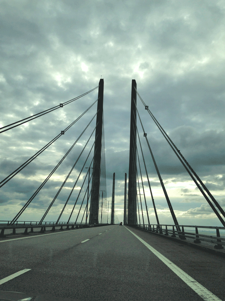 Crossing the Øresund bridge