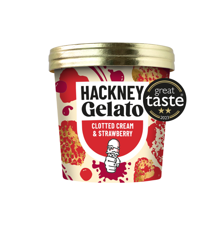 Clotted Cream & Strawberry gelato