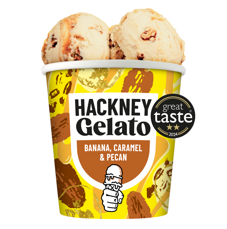 Banana, Caramel & Pecan Gelato