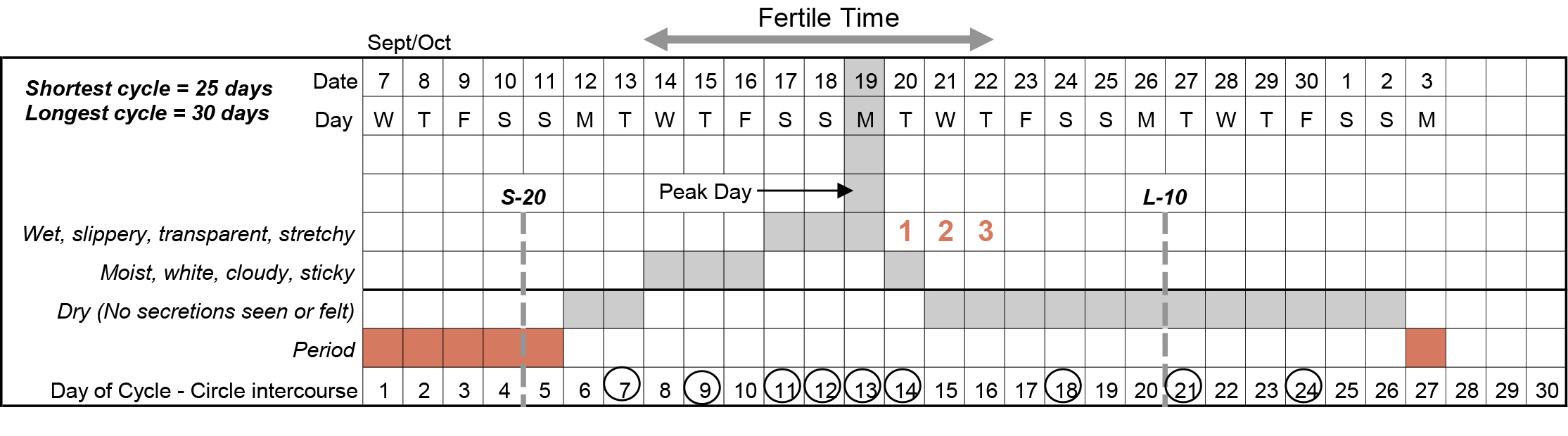 Best Time To Conceive Chart