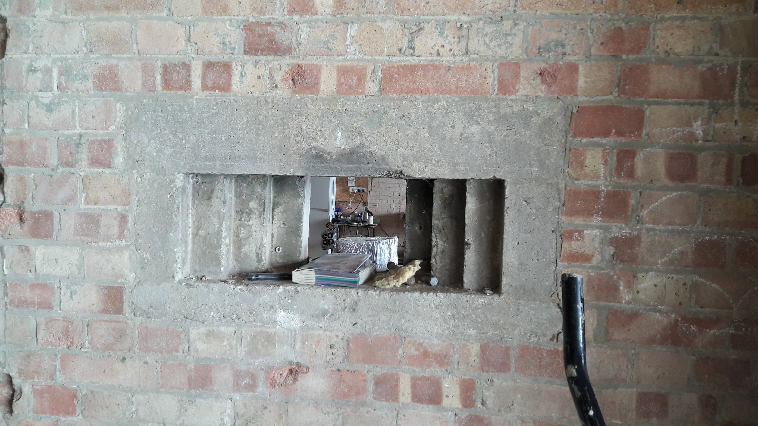 Cast concrete gun loop
