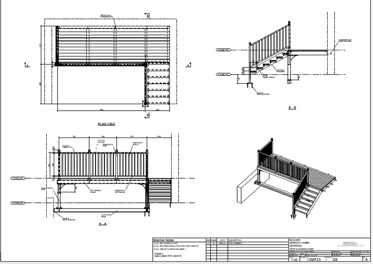 Fabrication drawing 6