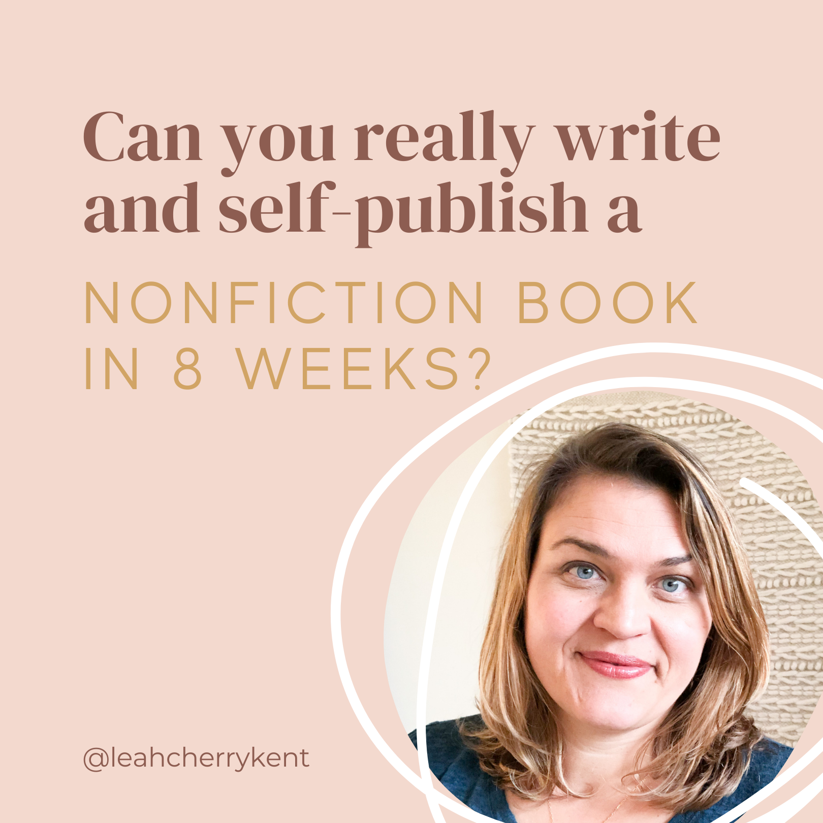 Can you really write and self-publish a nonfiction book in 8 weeks?