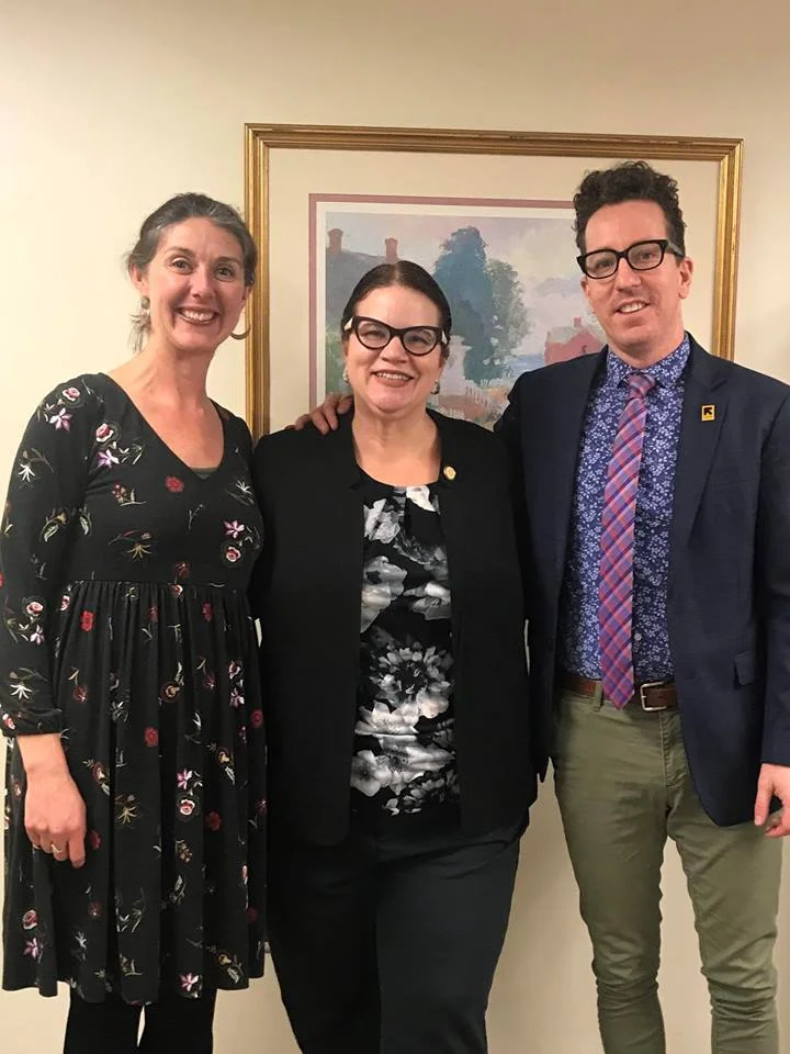 ReR Director Kate Ayers, Delegate Rodman, and IRC Director, Stephen Allen