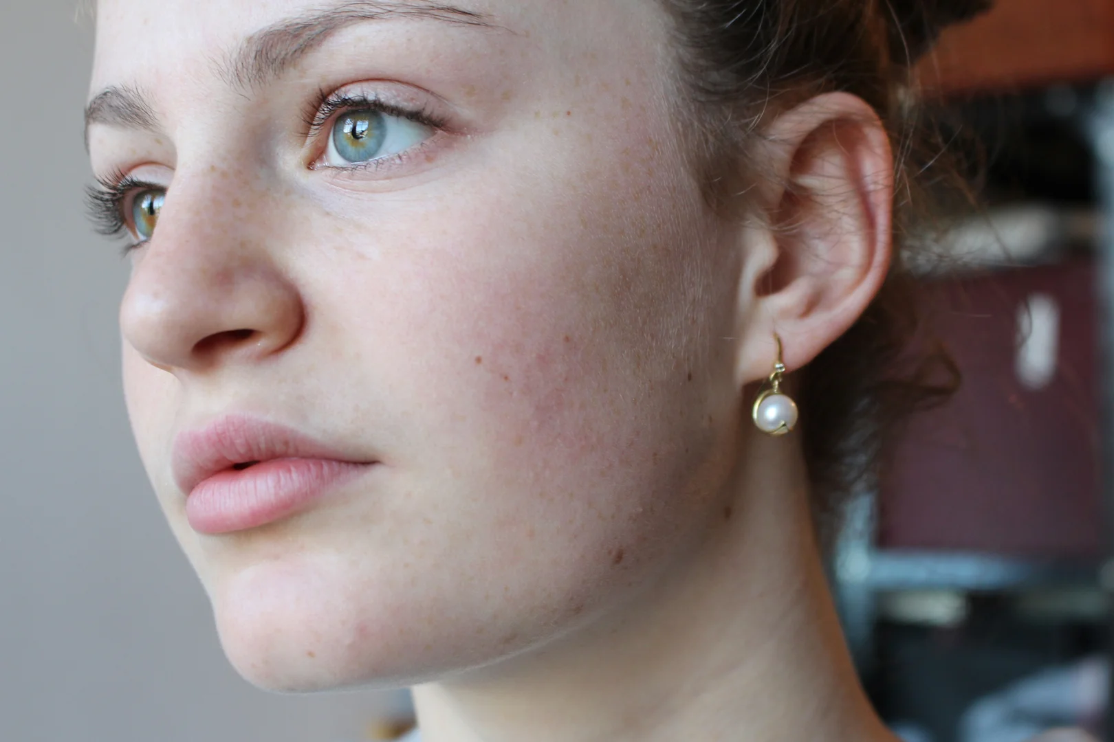 pearl drop earrings