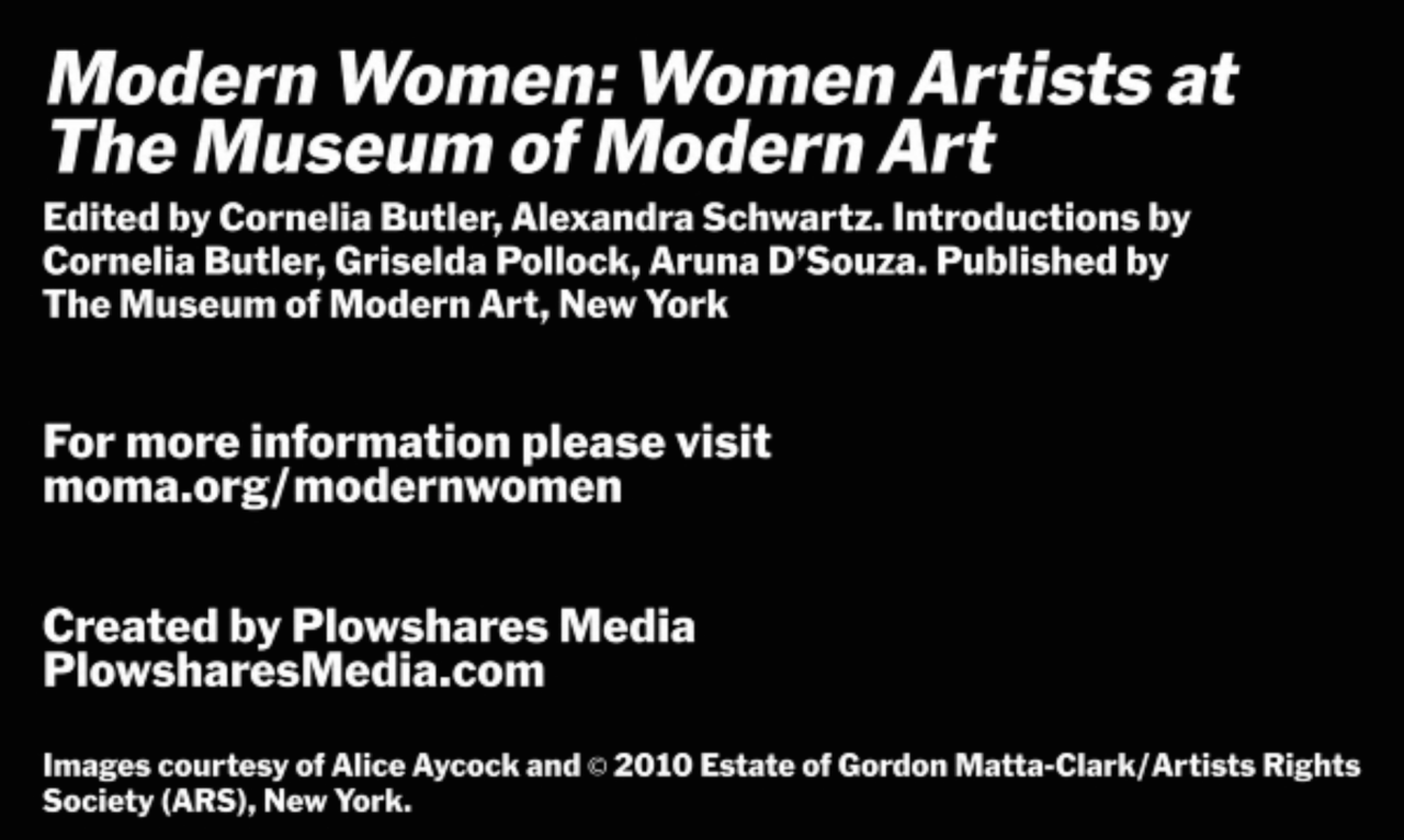 TBT!! In today’s throwback we take a look at this interview with Alice Aycock (AP Mentor) in which she discusses her early work and women artists of the 70’s. Enjoy!