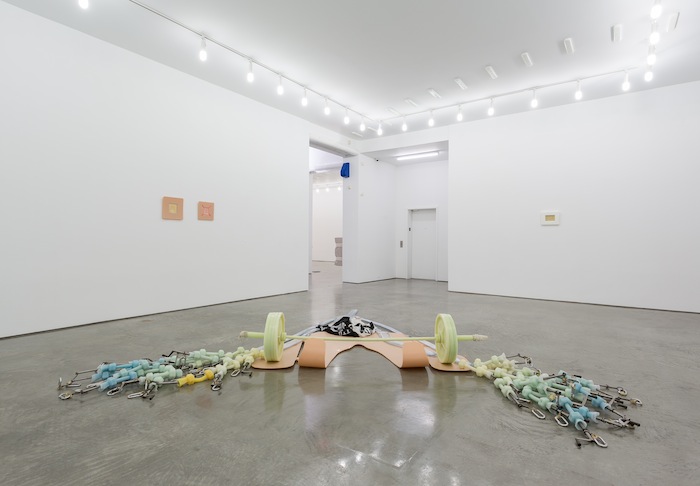 View of Matthew Barney's "Facility of DECLINE," Gladstone Gallery, New York, 2016.