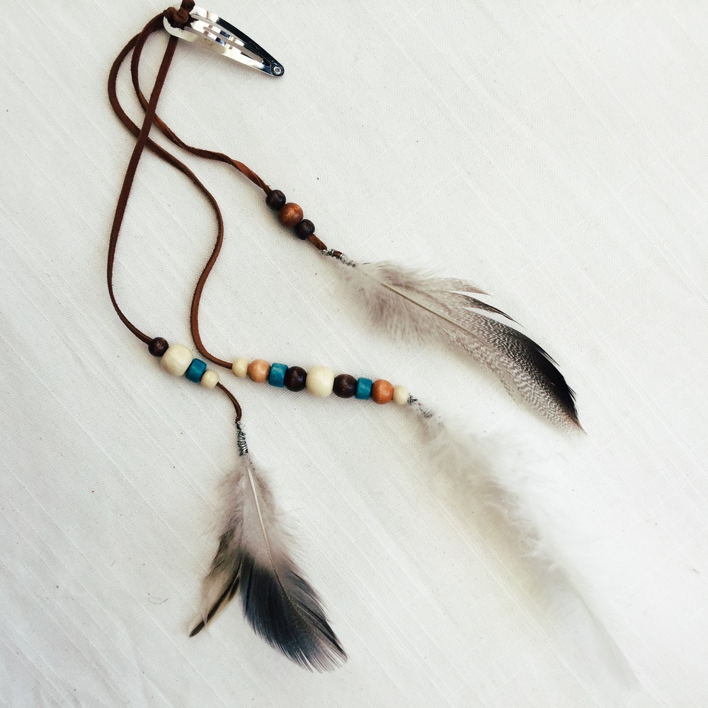 Boho Accessories, Feather Hair Extensions