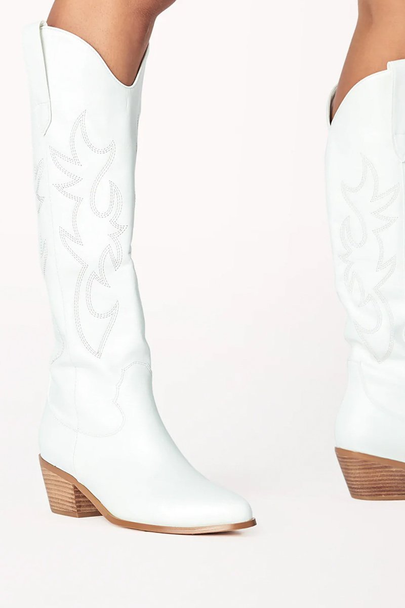 Billini Urson Tall White Western Boots