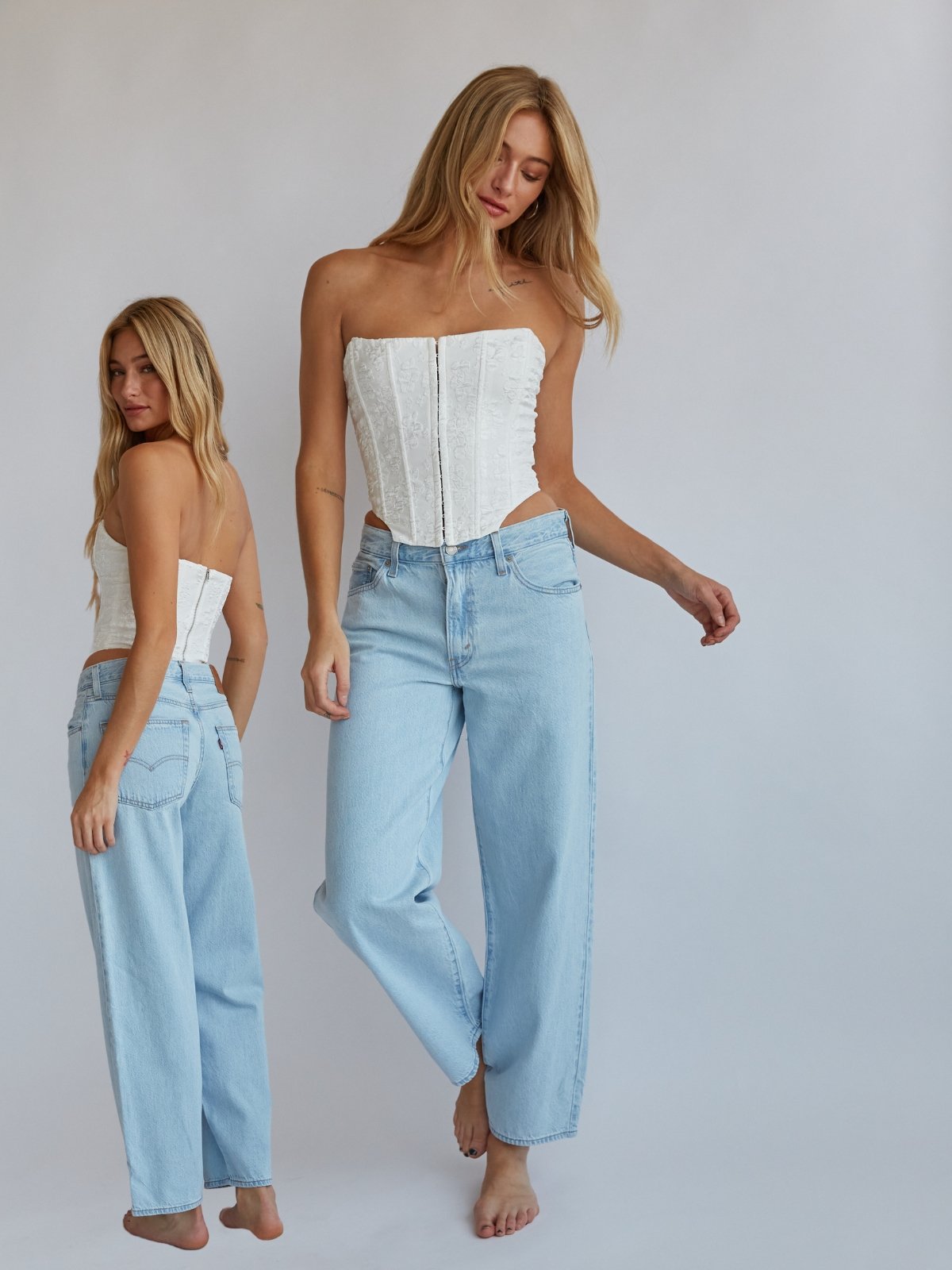 Levi's Baggy Dad Jeans in Love is Love