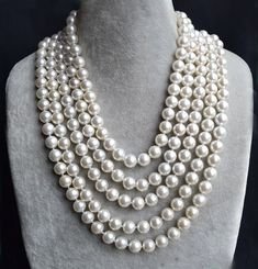 stack on the faux (or real) pearls