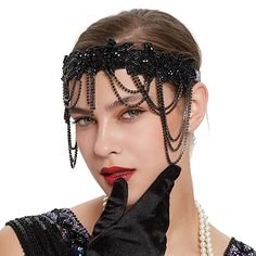 finish it off with an intricate and blingy headpiece