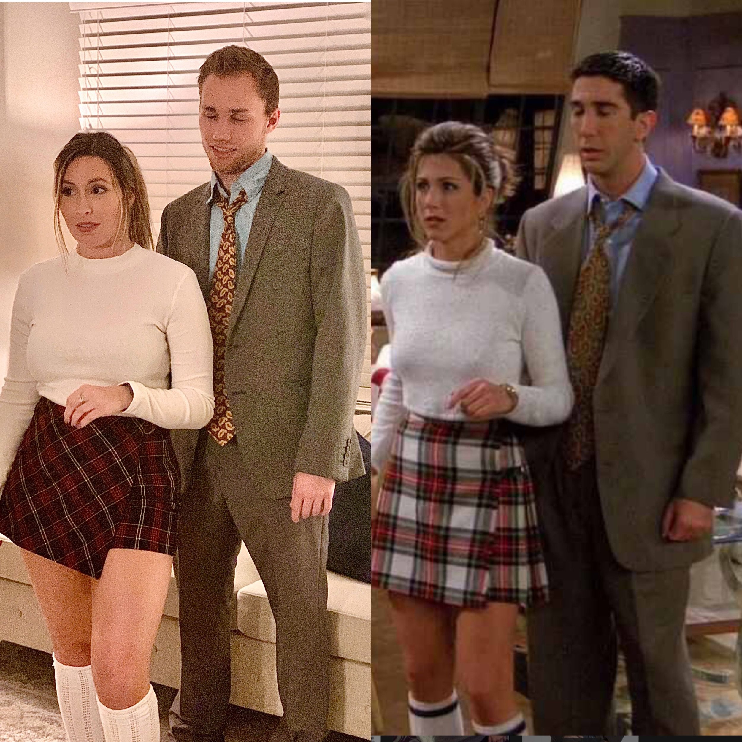 Rachel and Ross costume, friends, Halloween.jpeg