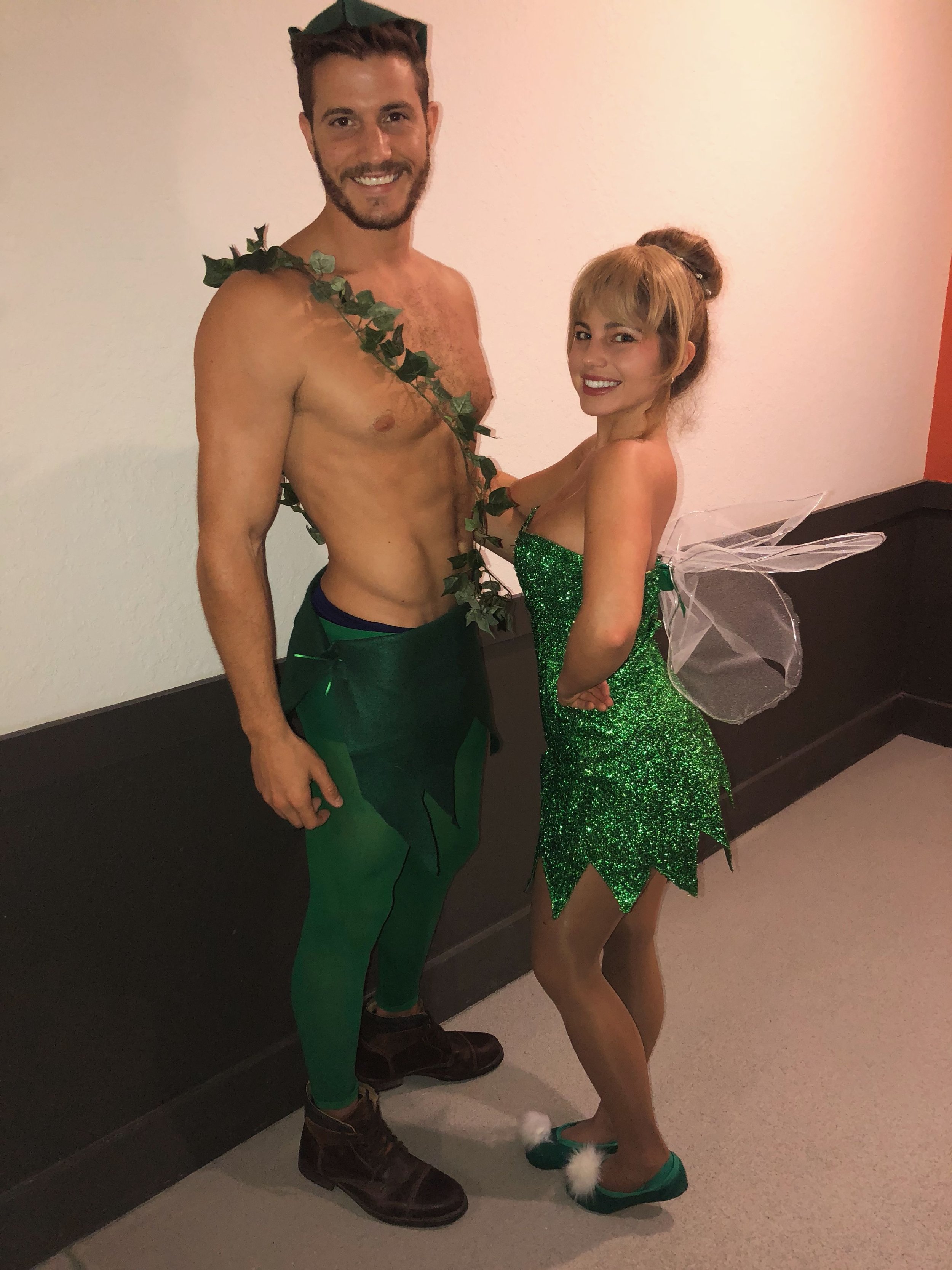 Tinker bell and peter on couple costume.jpeg