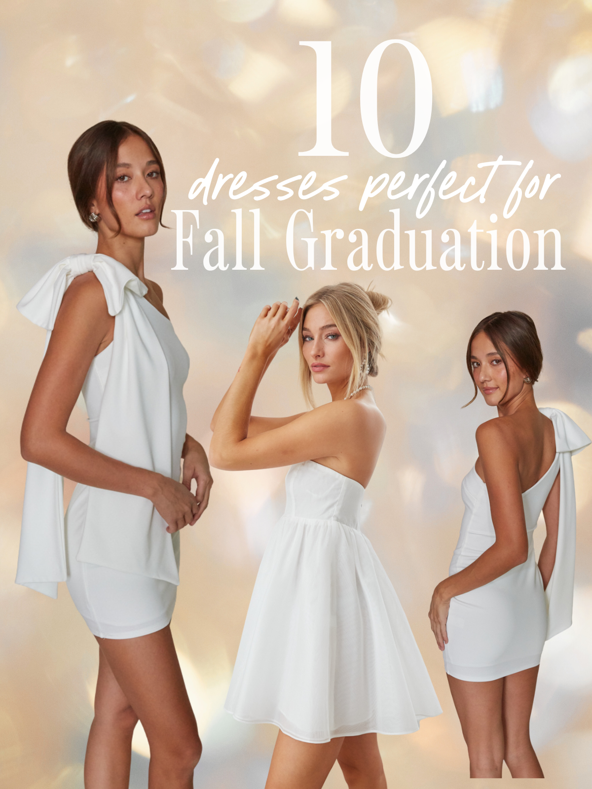 10 White Dresses Perfect for Fall Graduation
