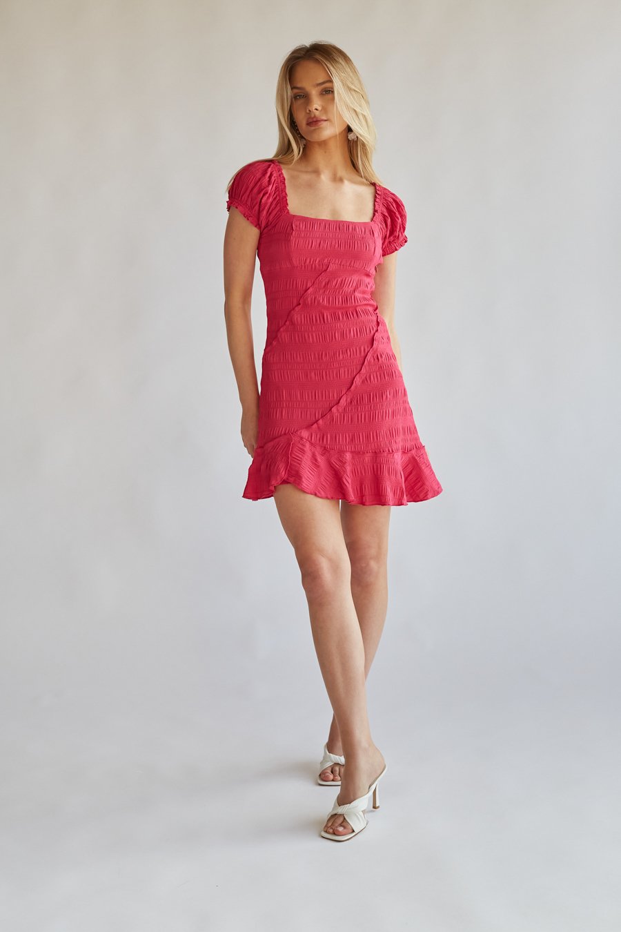 Jenna Puff Sleeve Mini Dress
