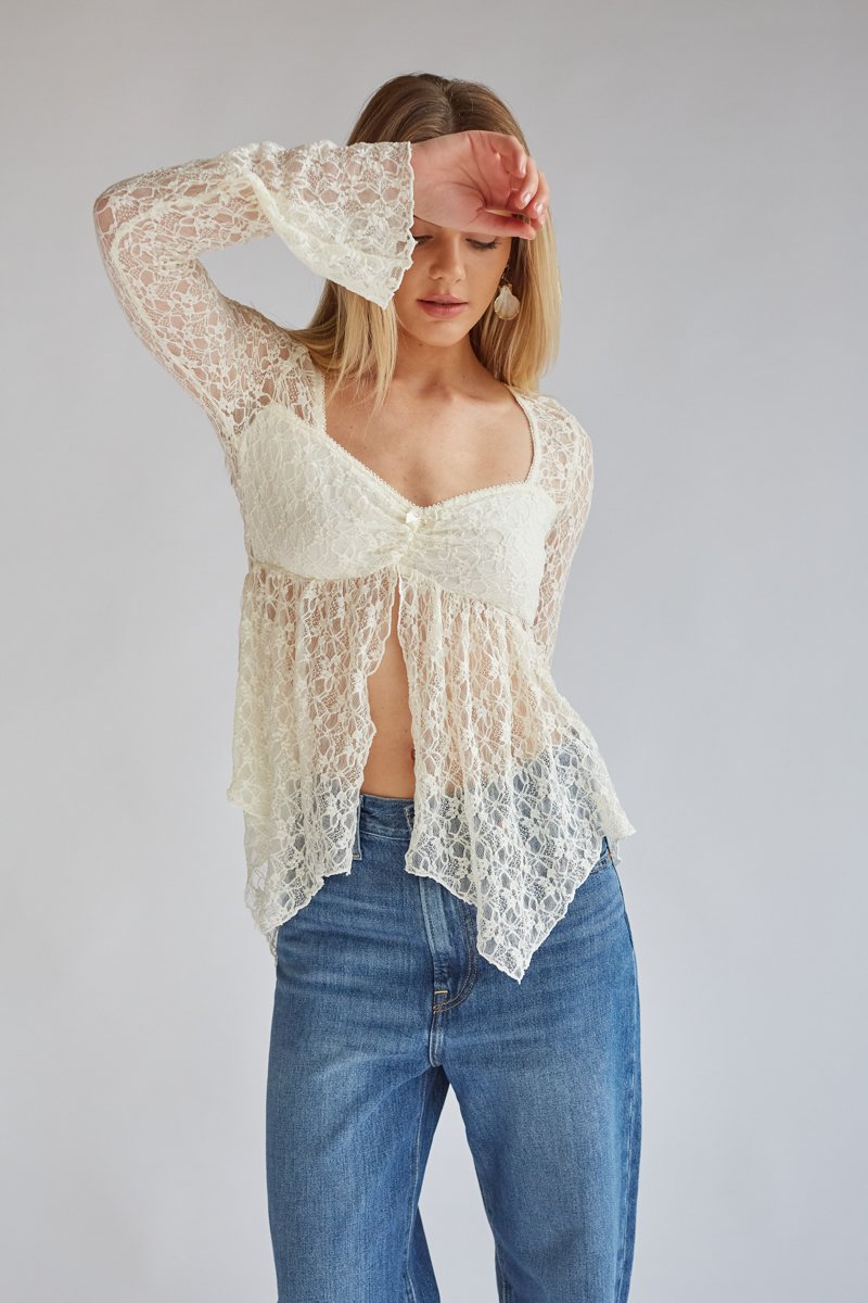 Gypsy Lace Bell Sleeve Top