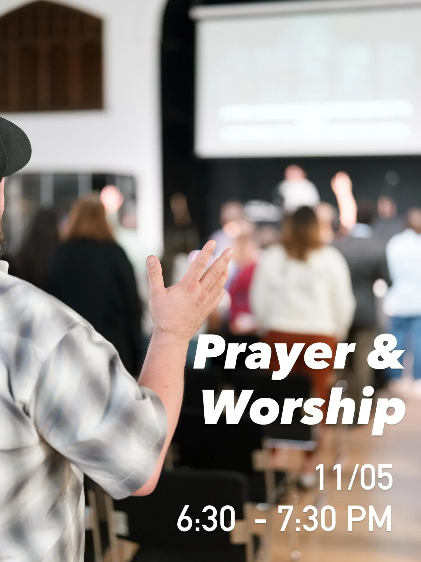 Join us for Prayer &amp; Worship tomorrow evening as we lift high the name of Jesus and listen for His voice. It is our prayer that it be on earth as it is in heaven! 

.
Doors open at 6 PM