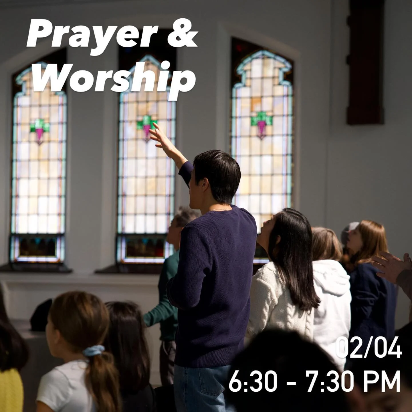 We are gathering for our monthly Prayer &amp; Worship this Wednesday (02/04) and we hope you will join us! Let&rsquo;s intercede together on behalf of our city and the nations. We know we will see God move!

.
Doors open at 6:00 PM