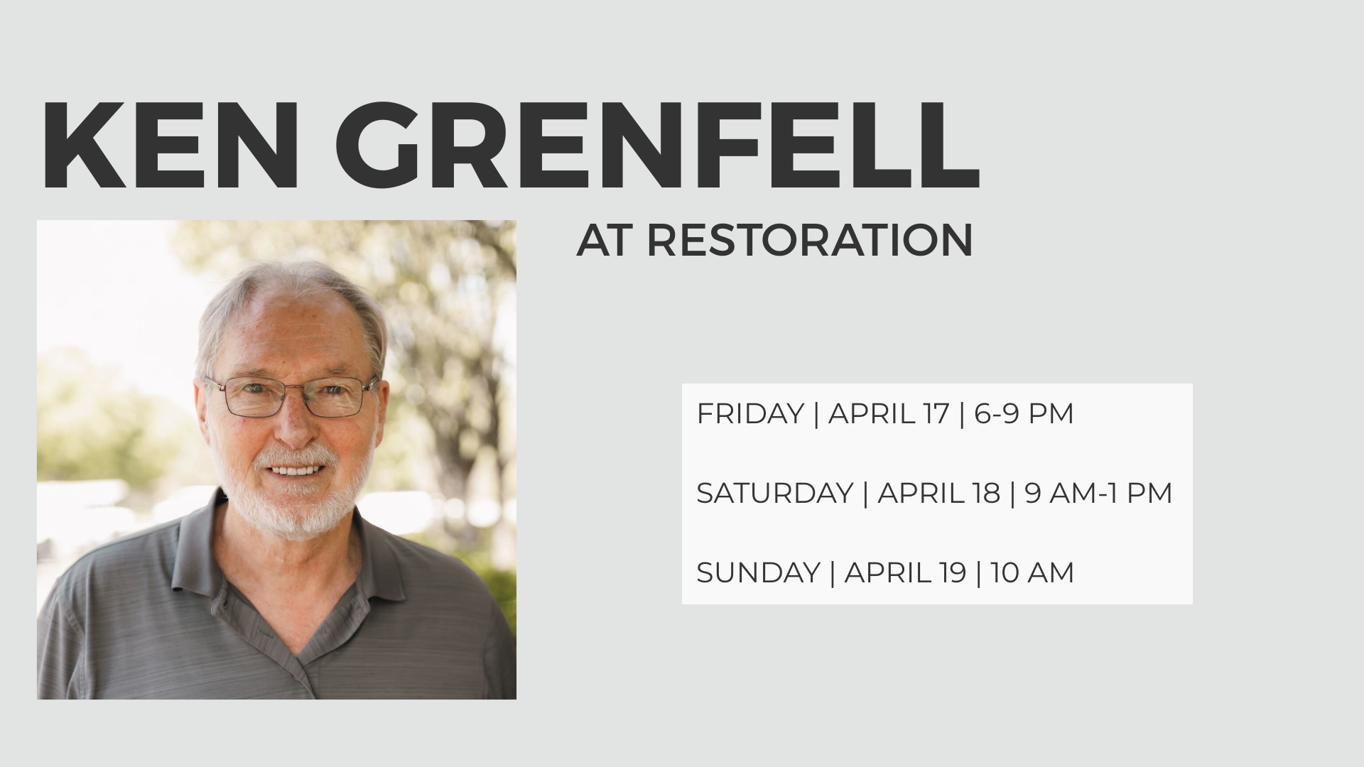 Ministry Time with Ken Grenfell 