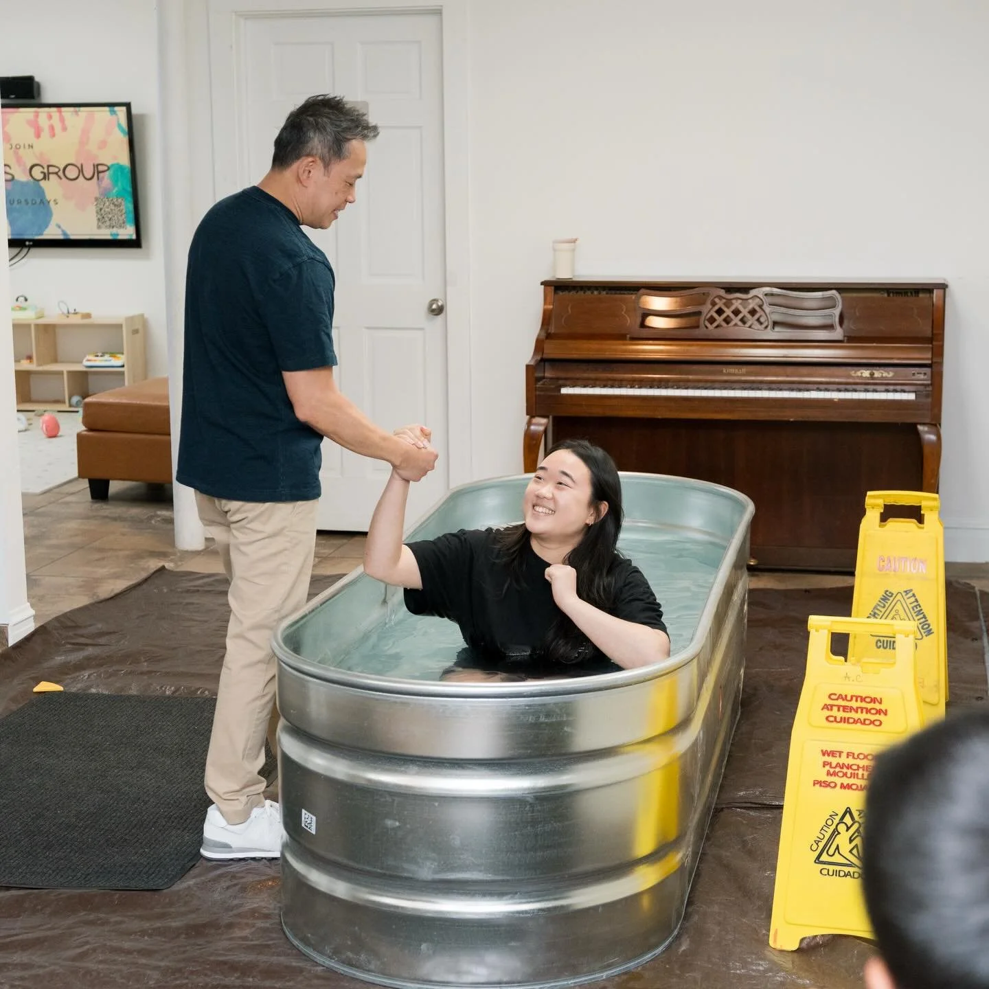 What a beautiful Sunday celebrating the public declaration of 5 lives to follow Jesus! What a great way to be reminded on the power of the gospel as we look toward Easter. 

.
Invite your friends and family and come celebrate this Easter Sunday with 