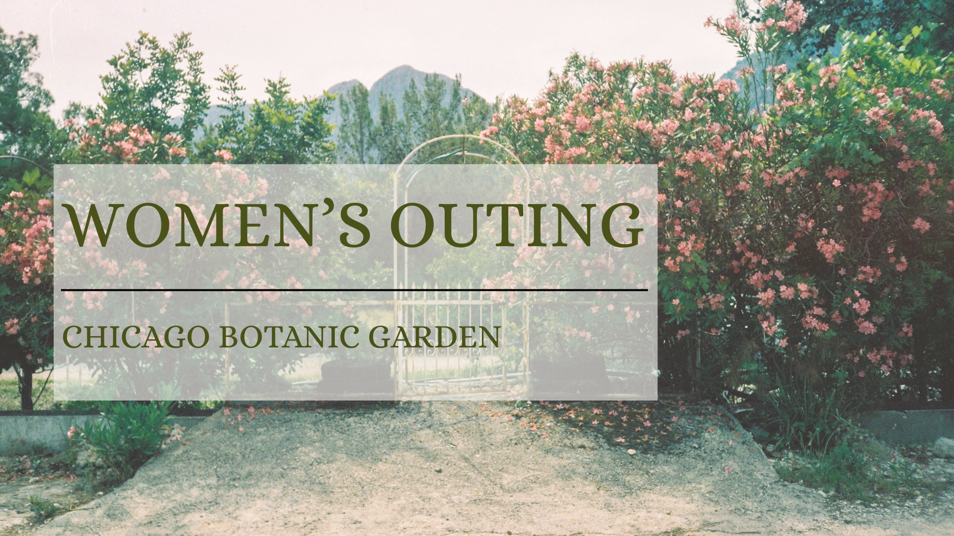 Women's Outing - Chicago Botanic Gardens
