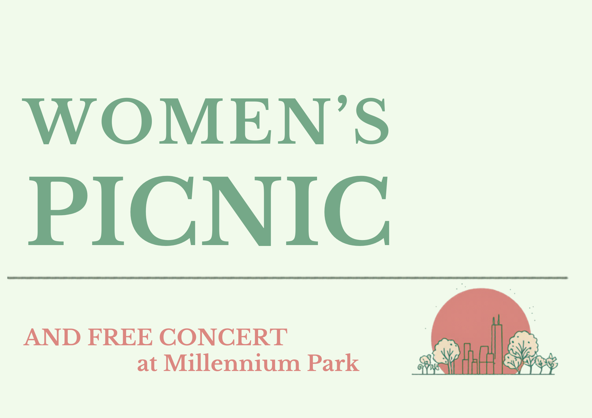 Women's Picnic at Millennium Park