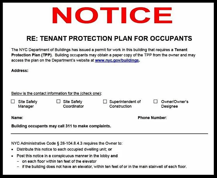 VOLUME 3, ISSUE 4 Tenant Protection Plan Notice To Occupants