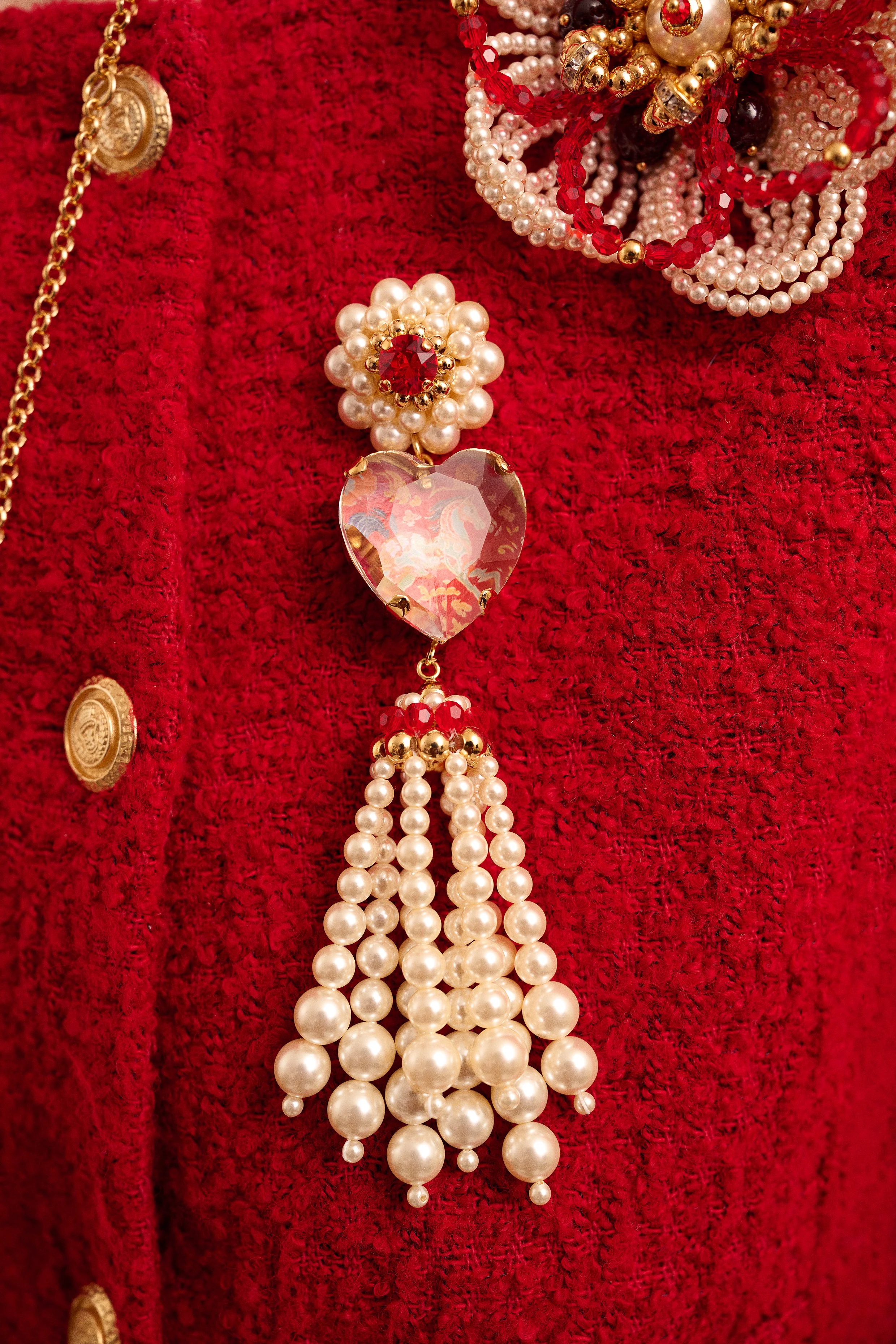 Pretty Fire Horse brooch