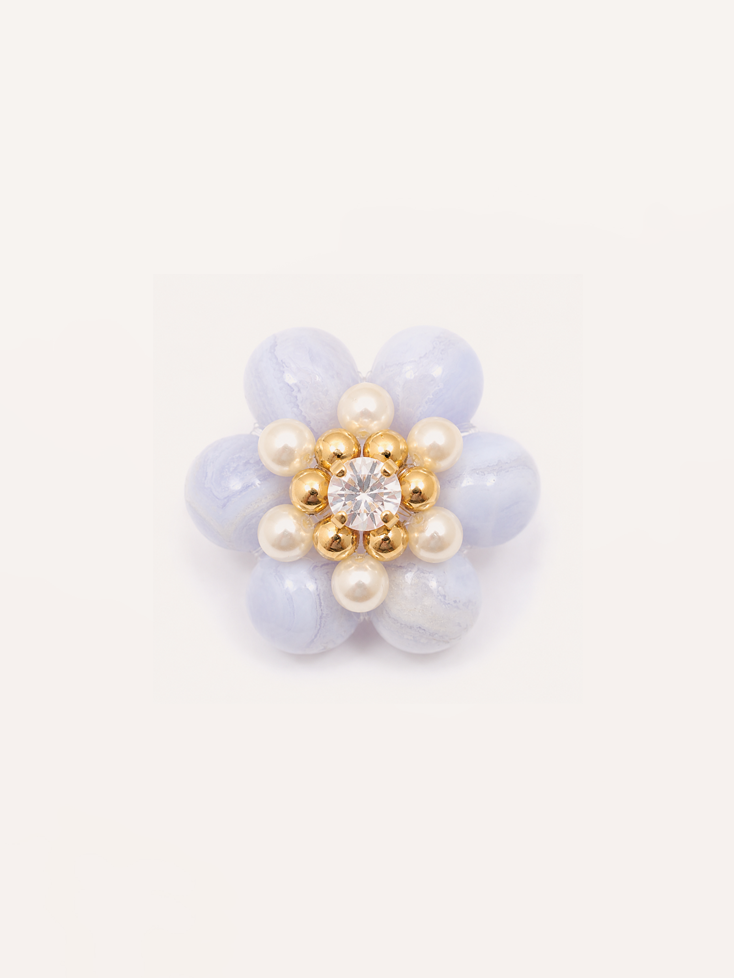 Calcédoine Flowers Ring