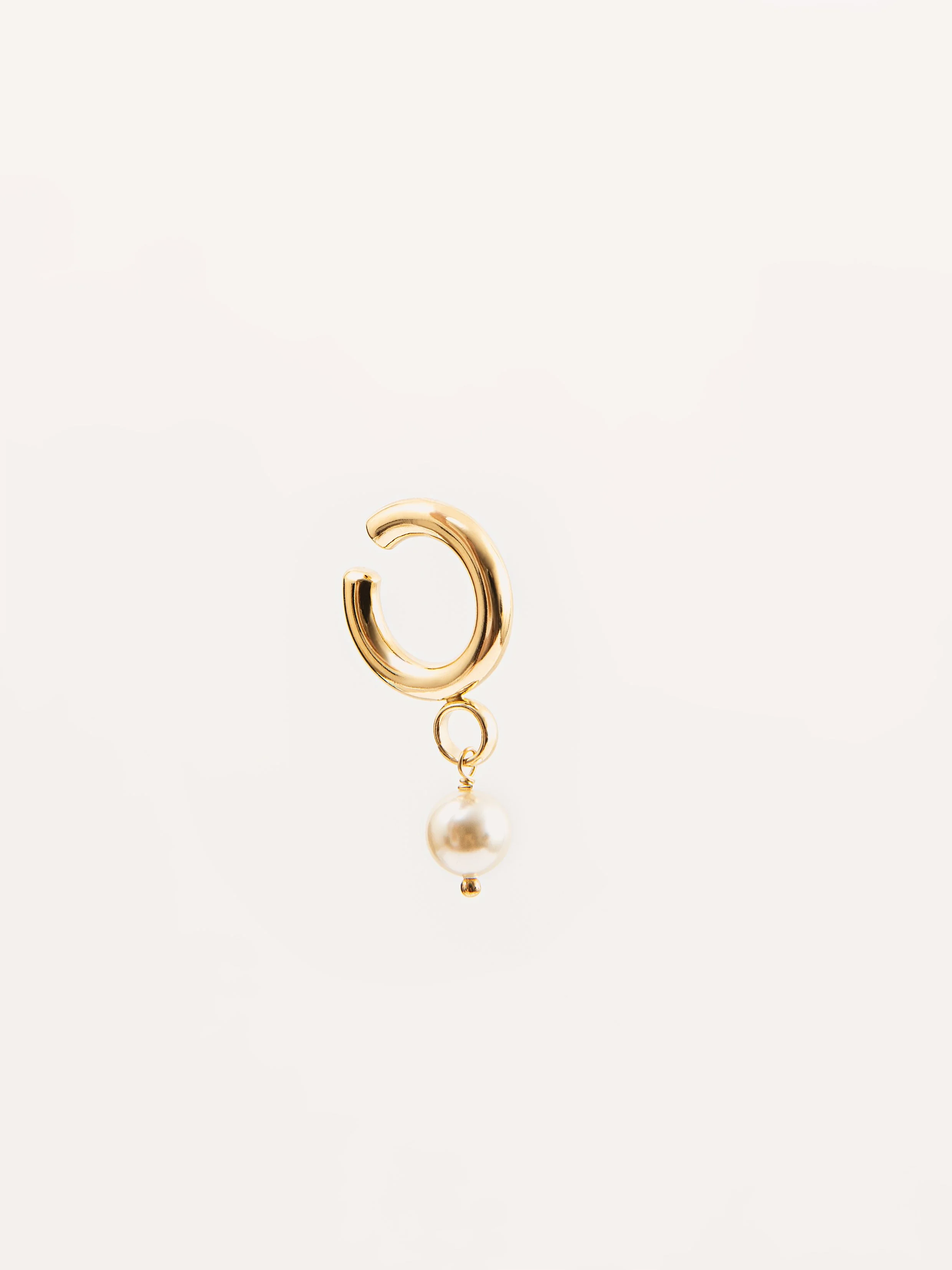 Strong Enough fake piercing M pearl gold