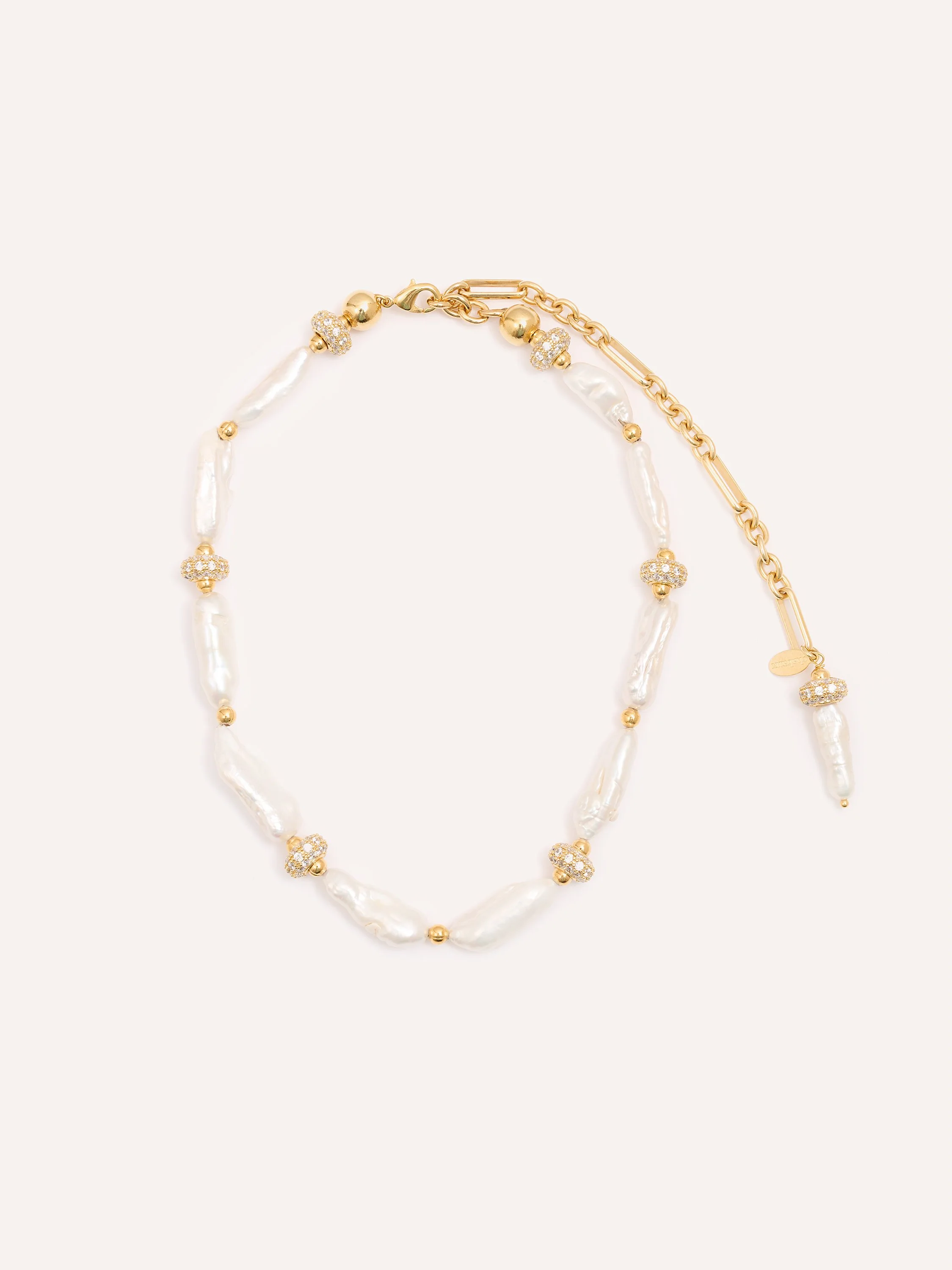 Golden Pearl Glow Choker