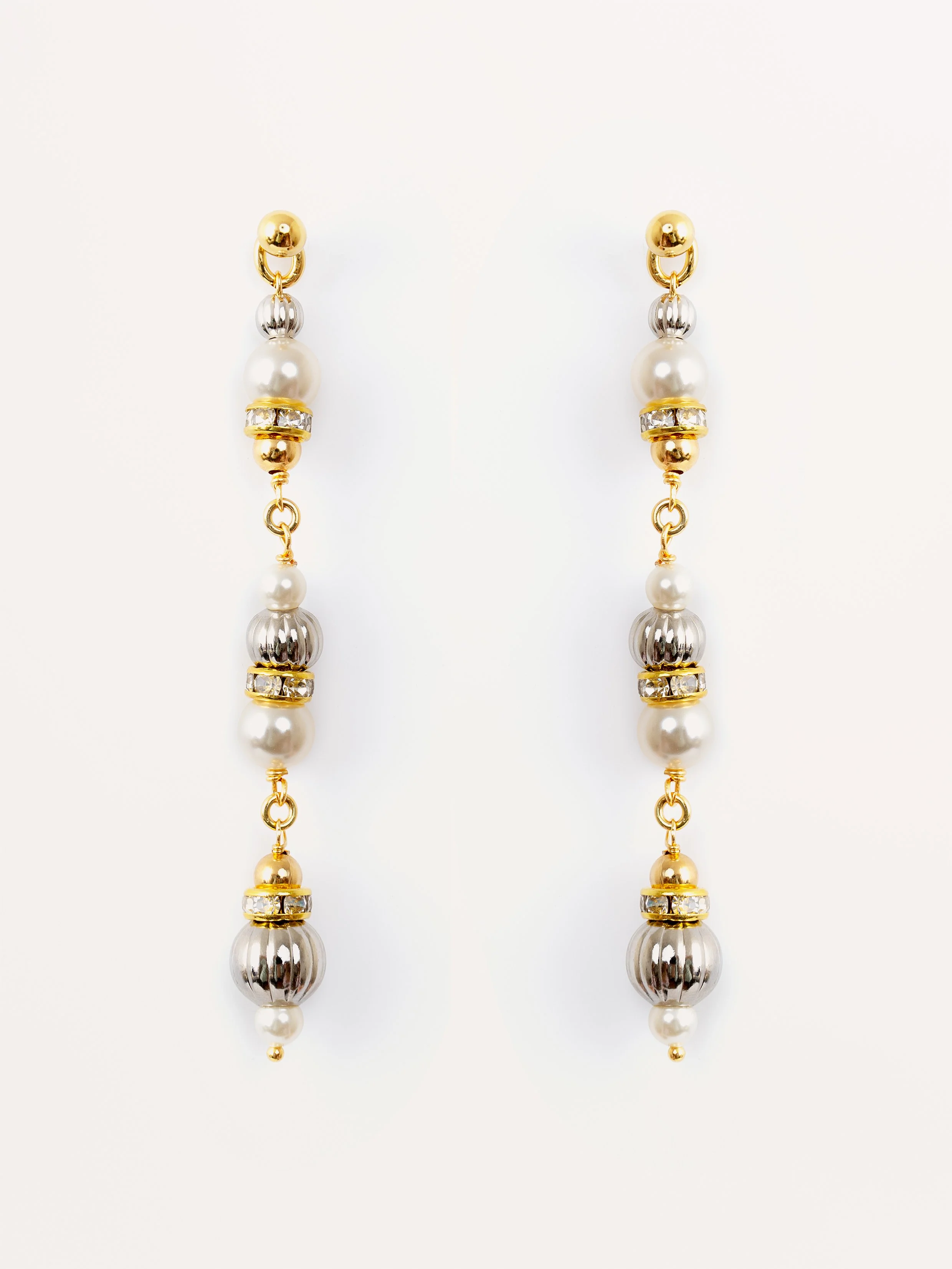 Moon Glaze #2 – Double Pendant Earrings