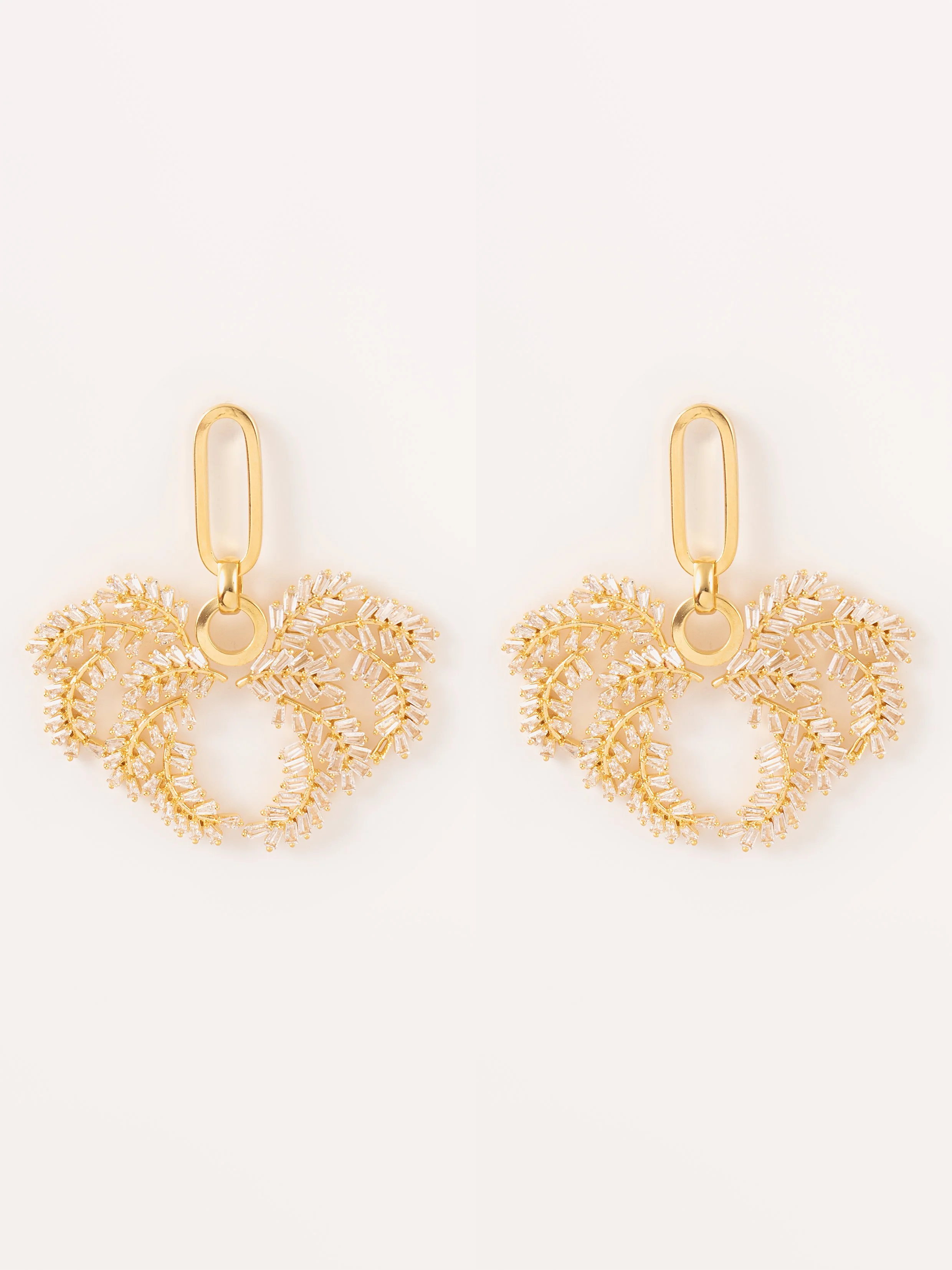 Laurel Empress palm earrings