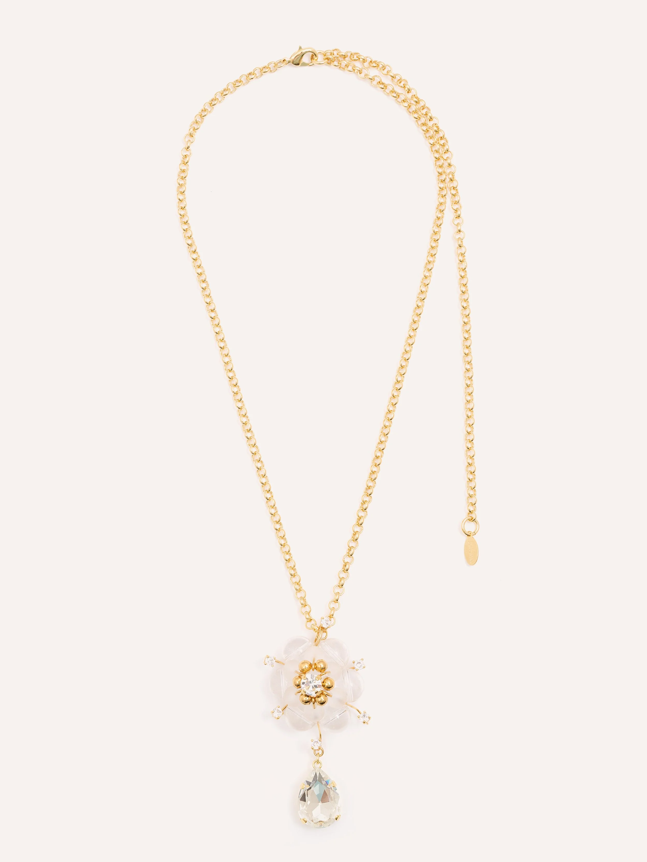 Clear Stone, 42-60 necklace