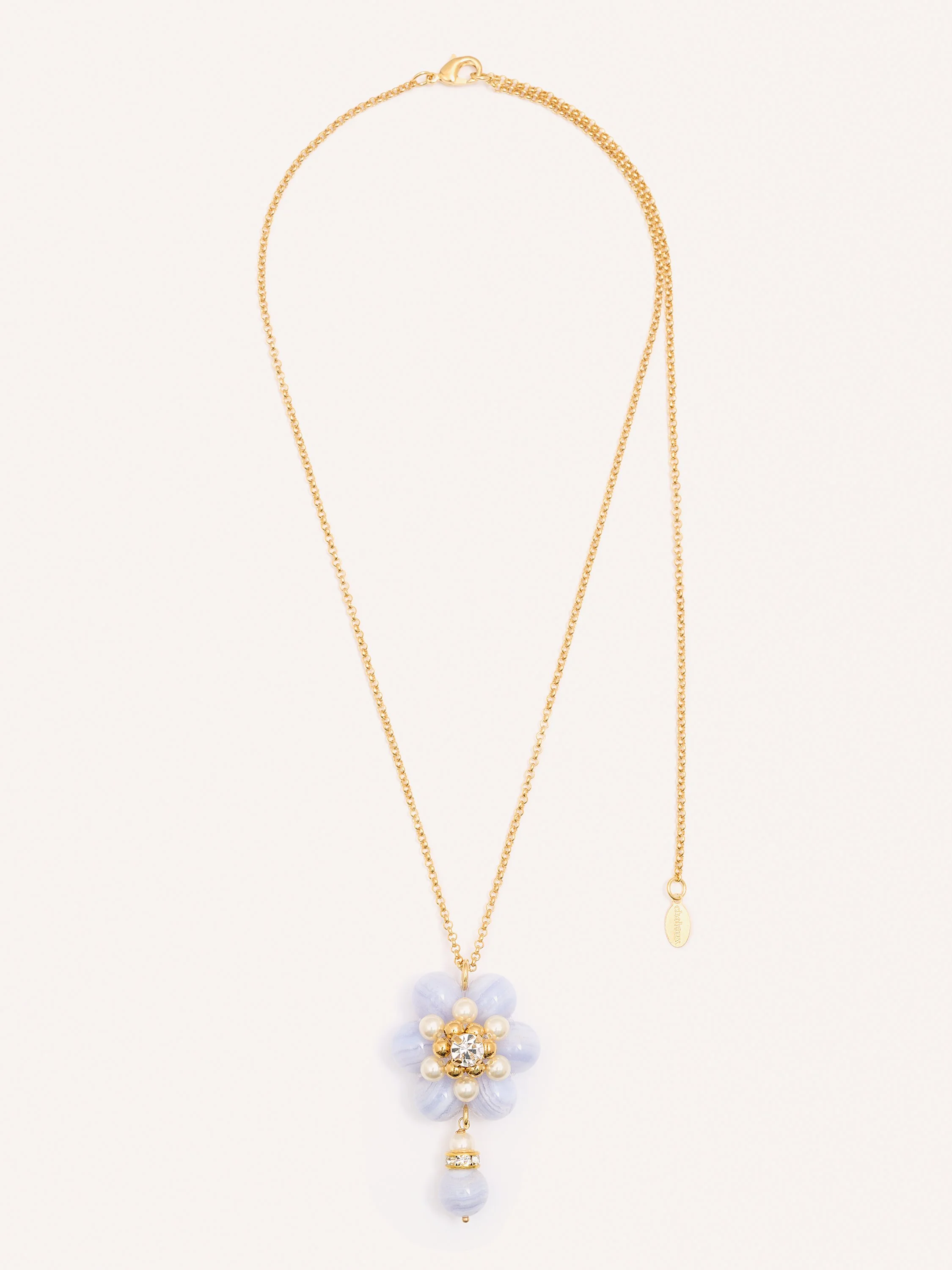 Calcédoine Flowers 42–60 Necklace