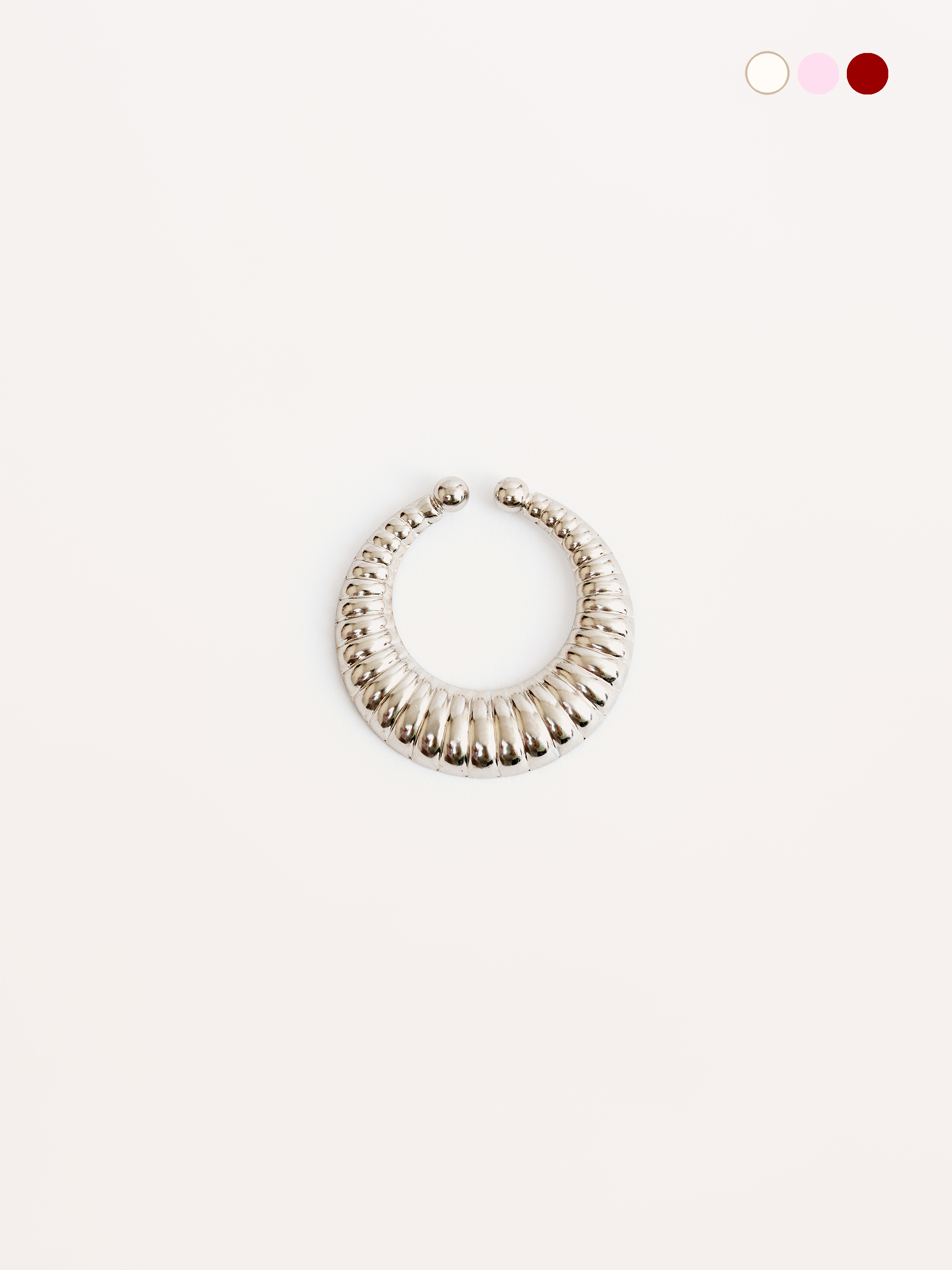 Moon Glaze Earcuff – Silver