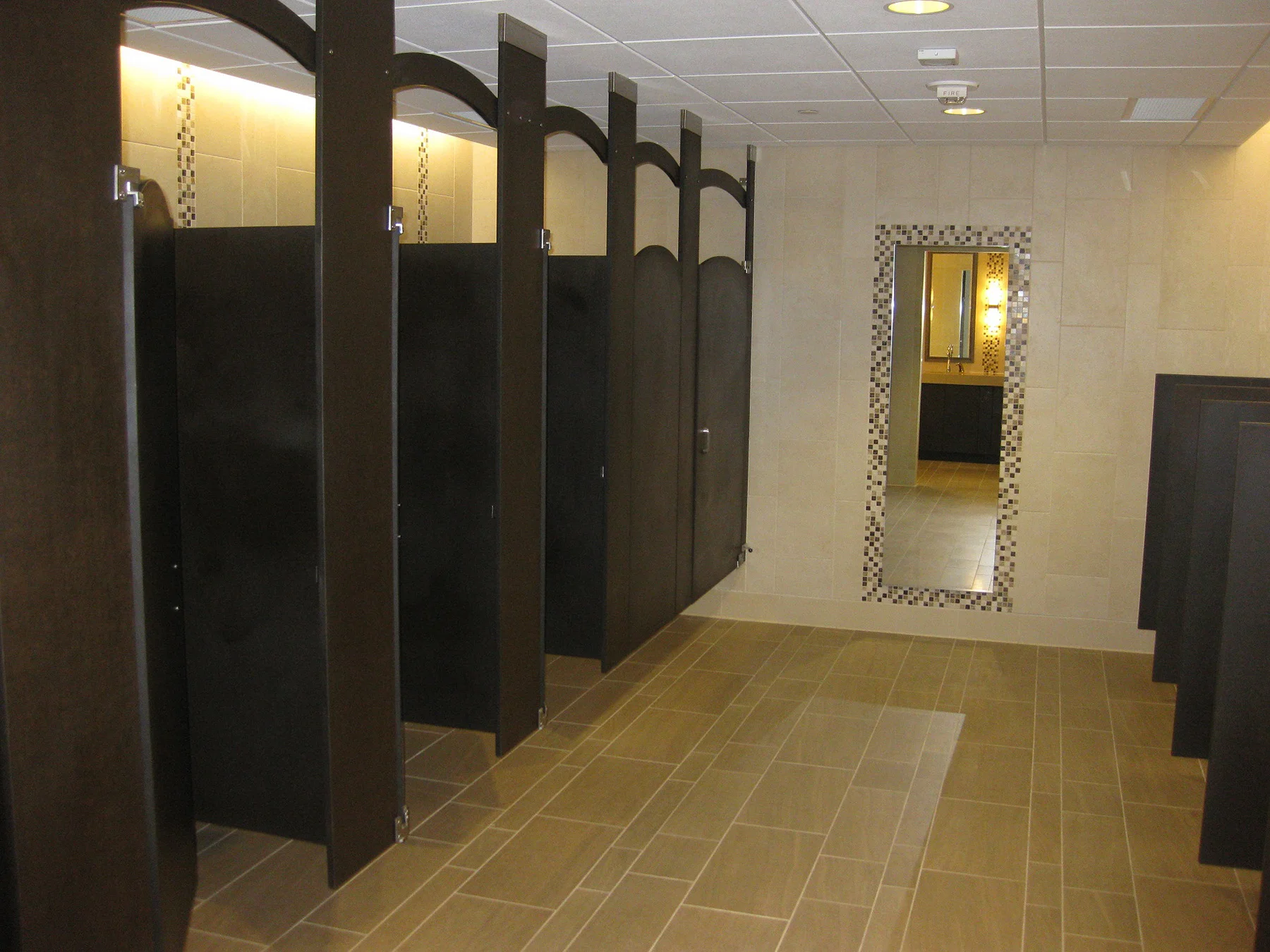 Chocolate Bathroom Dividers