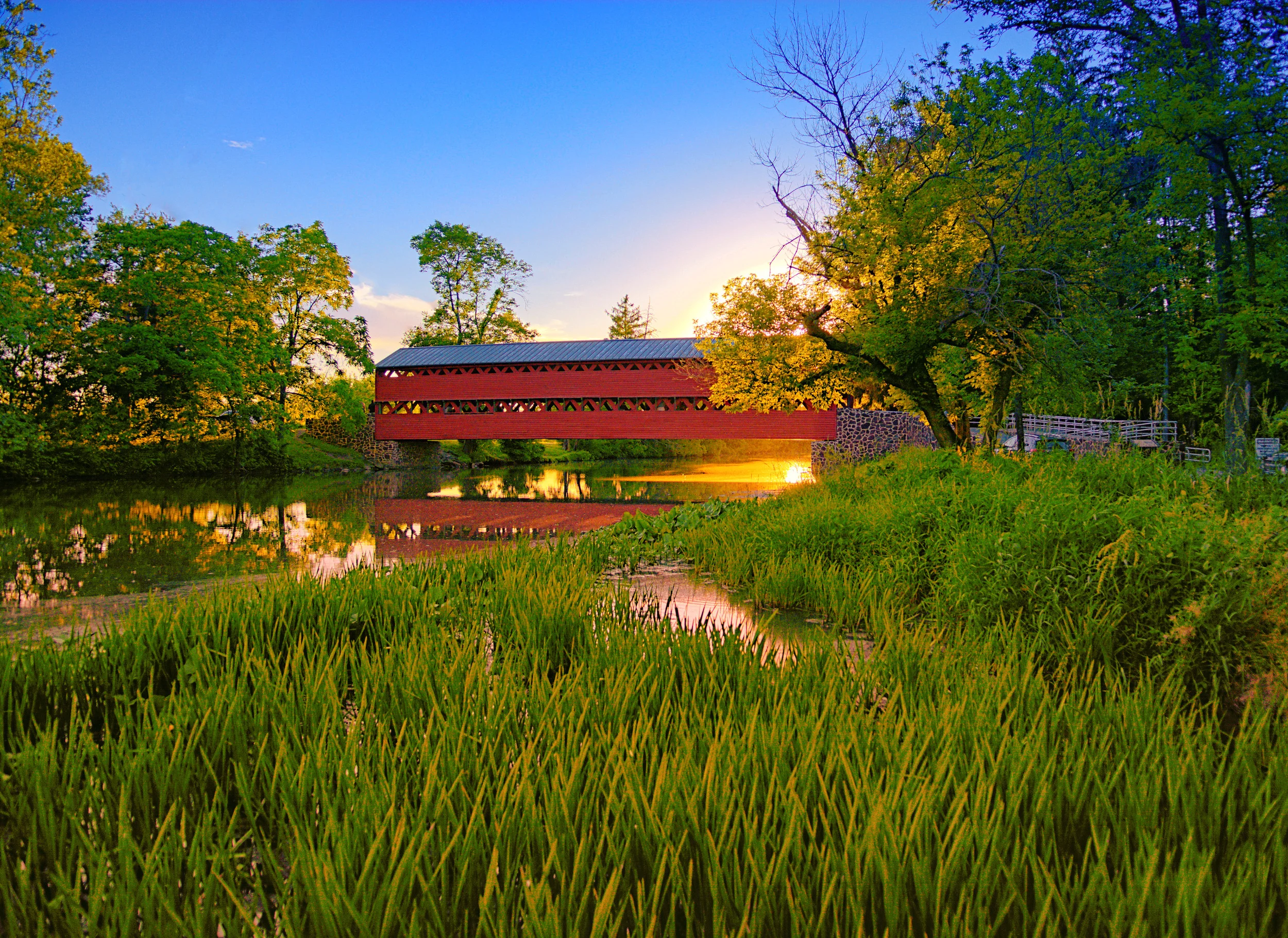 Sometimes you go out looking for a covered bridge to shoot at sunset...