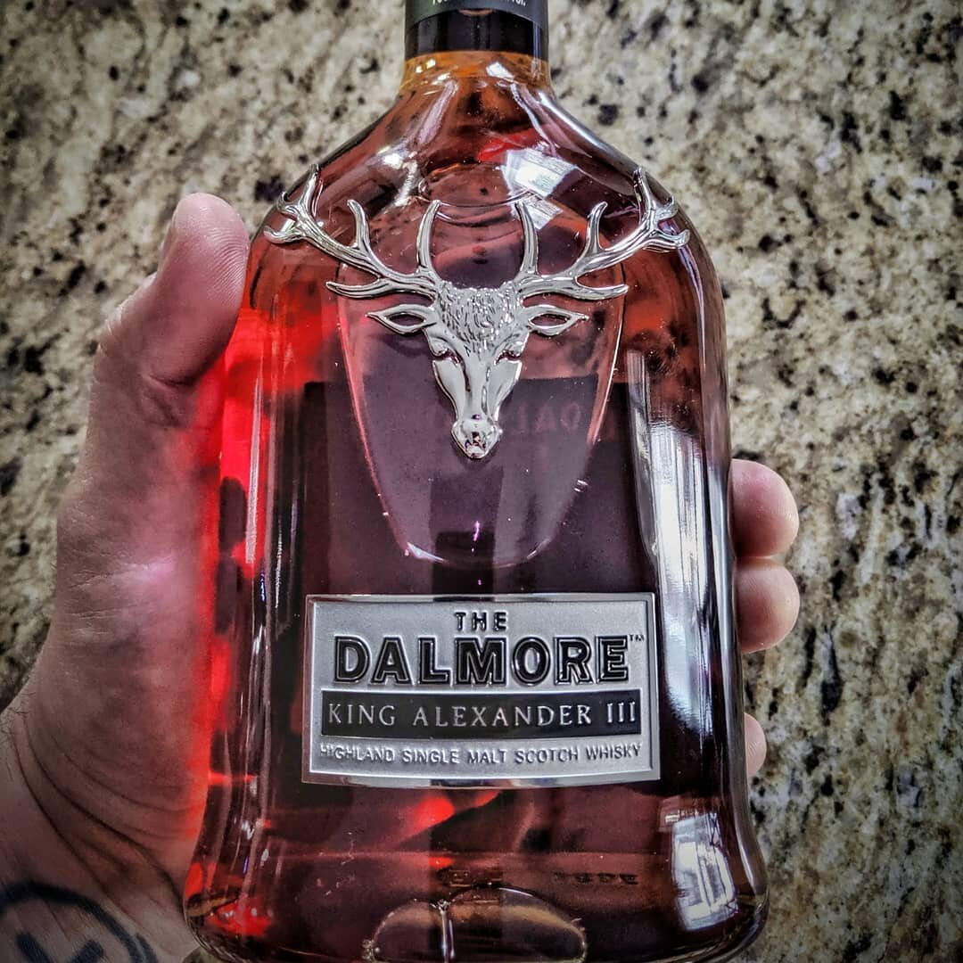Newest edition to the collection. 
@thedalmore - King Alexander III

To my knowledge this is the only single malt in the world to incorporate six different cask finishes: former Bourbon, oloroso Sherry, Madeira, Marsala, Port and Cabernet Sauvignon b