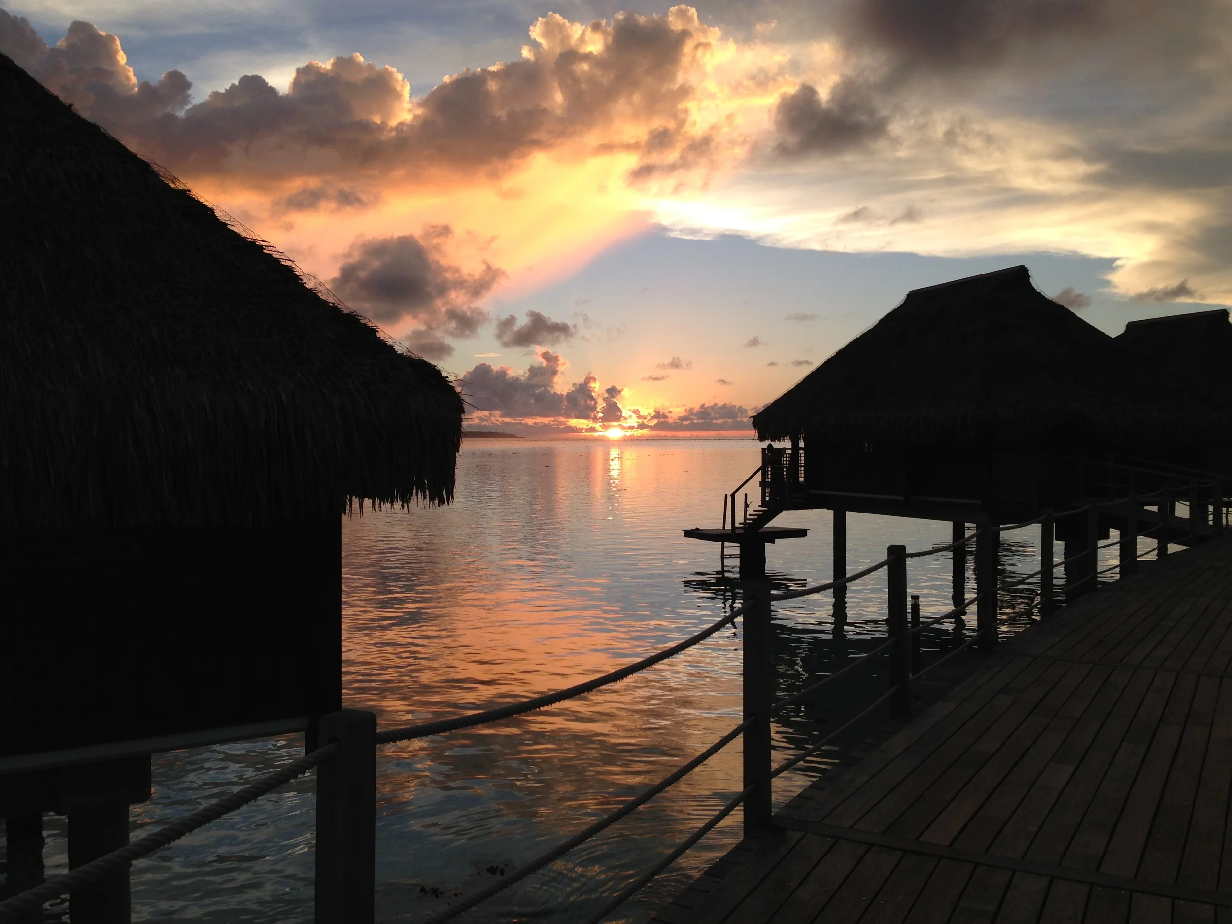 Sunset in Tahiti